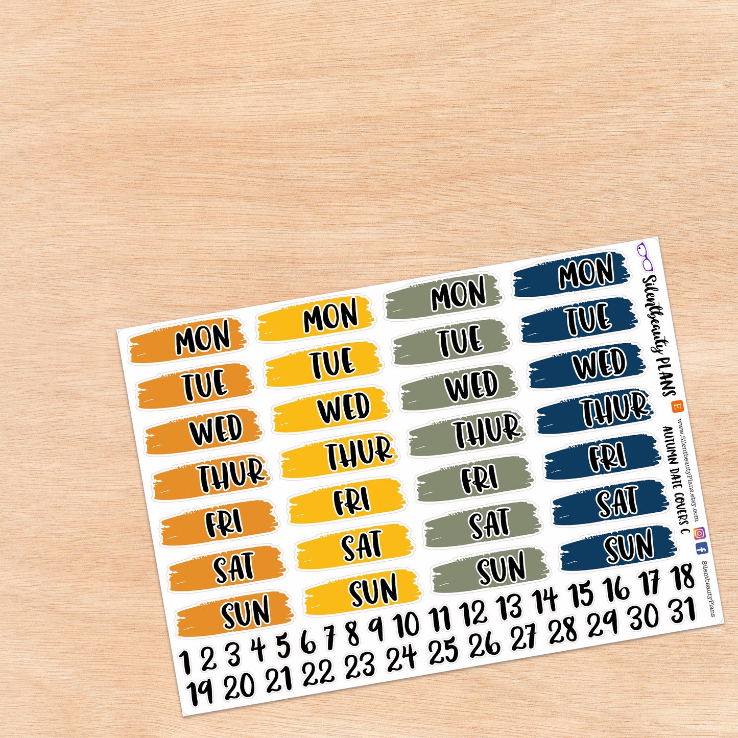 Solid Autumn Date Covers | 3 Options