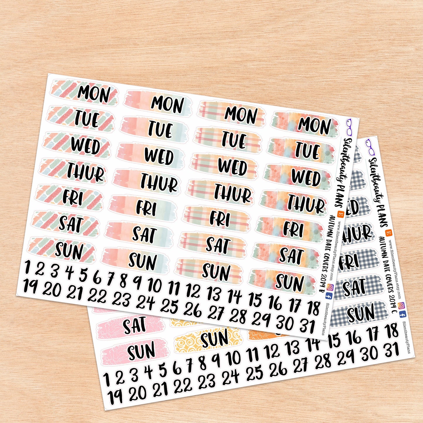 Patterned Date Covers | 6 Options