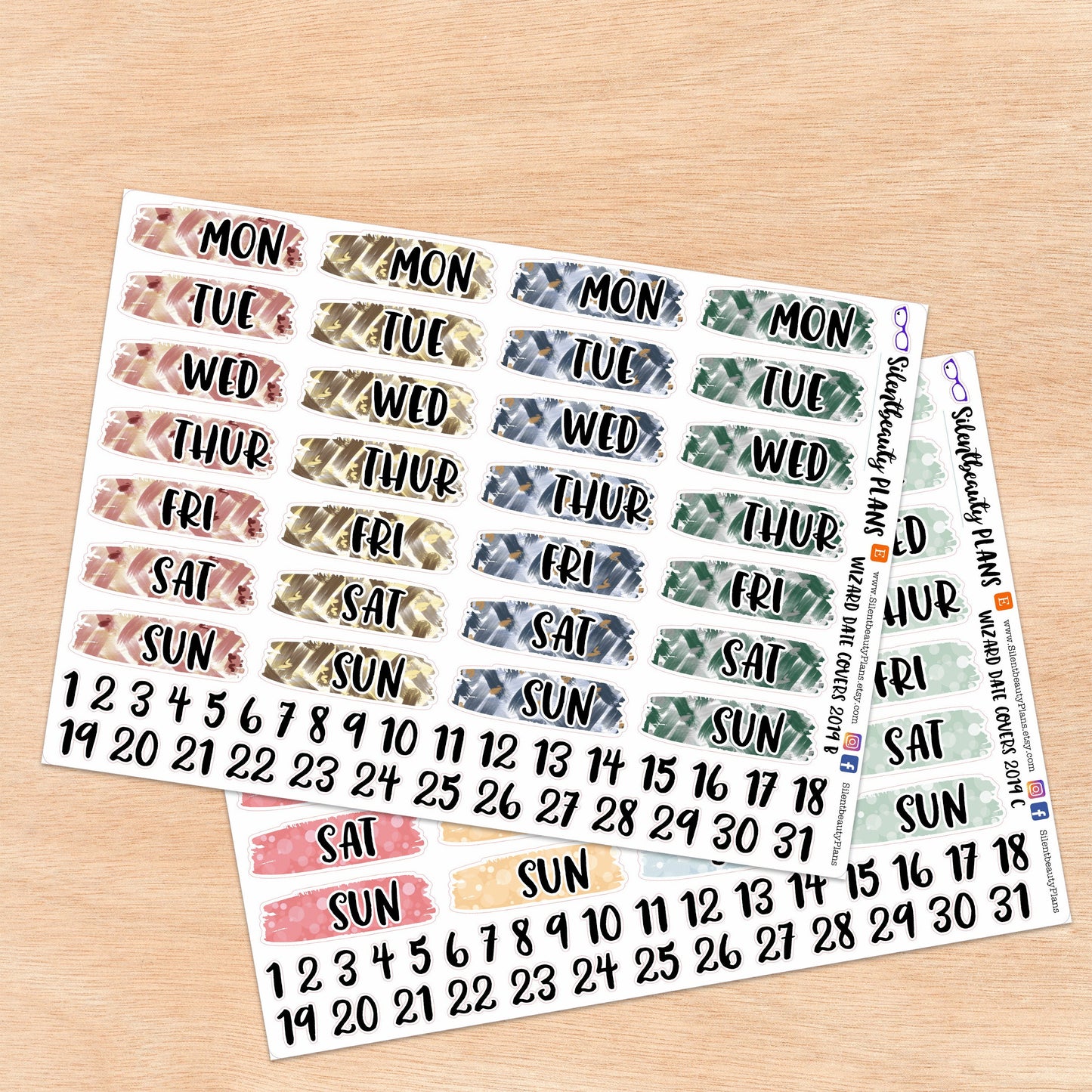 Patterned Date Covers | 6 Options
