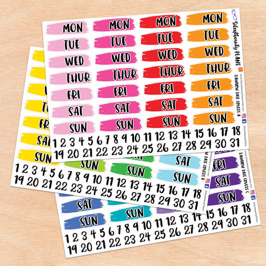 Solid Rainbow Date Covers | 4 Options