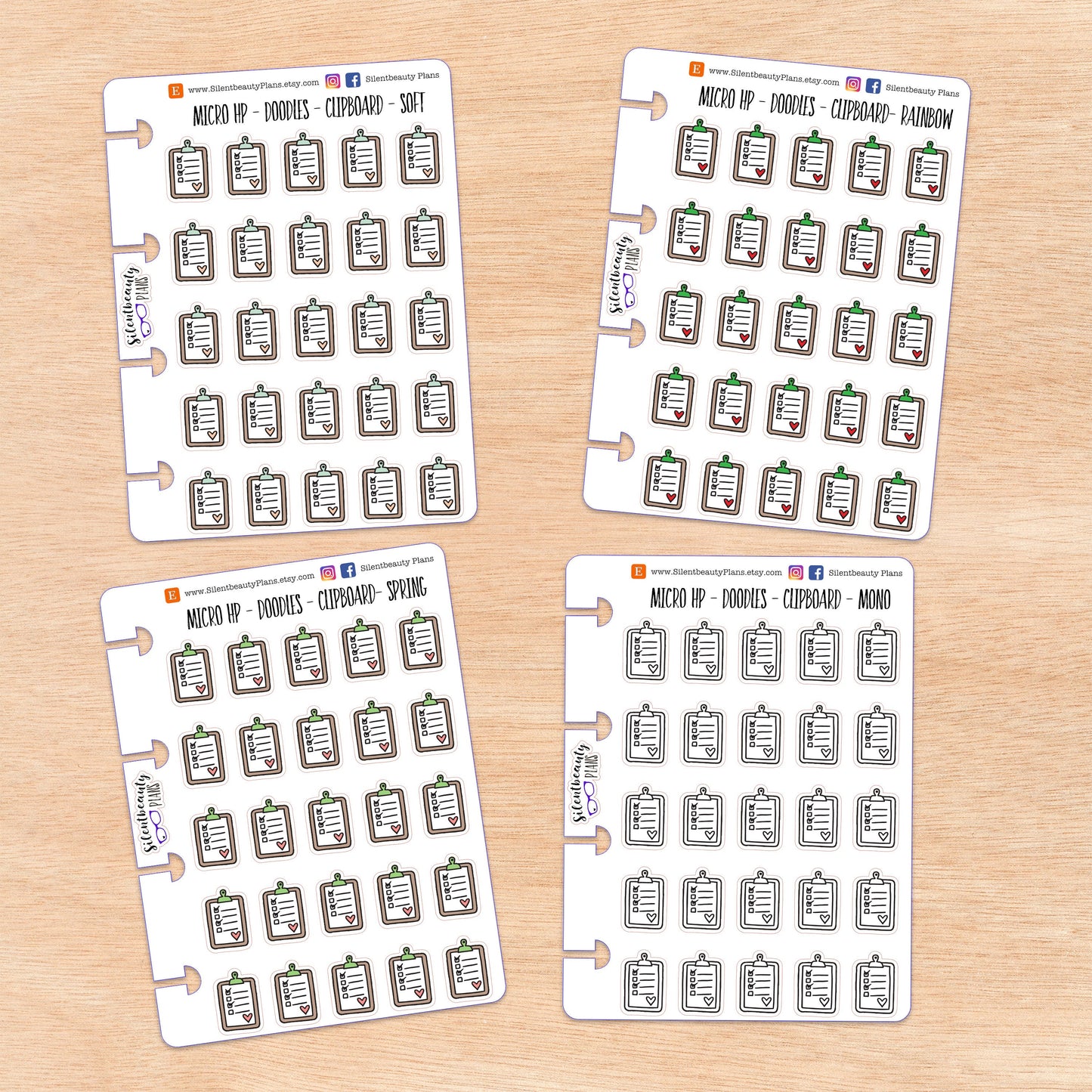 Doodle Clipboard | 4 Colour Options | Micro Disc