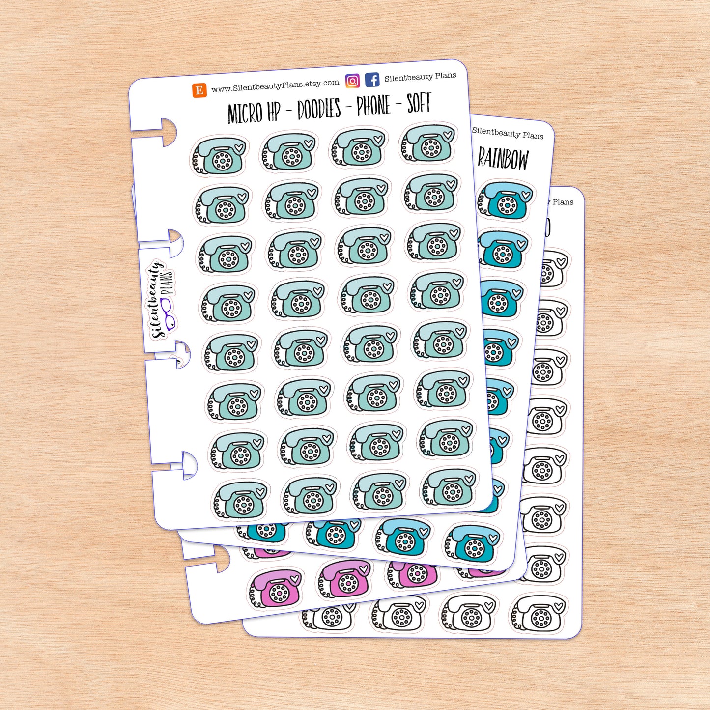 Doodle Phone - Landline | 4 Colour Options | Micro Disc