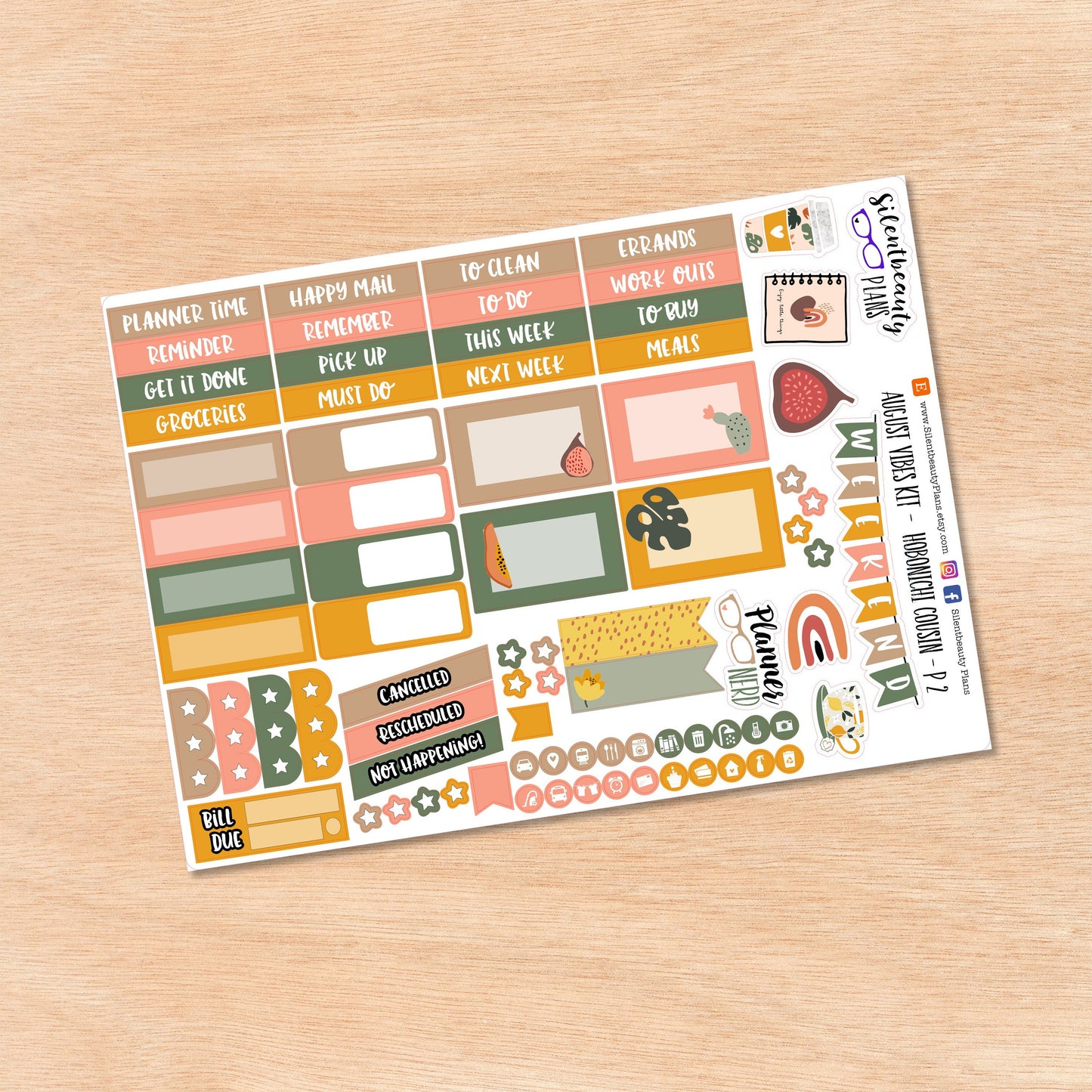 August Vibes | Hobonichi Cousin