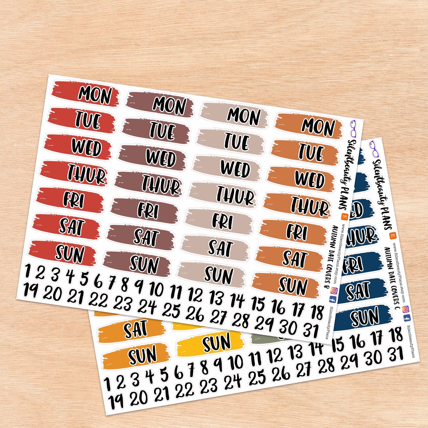 Solid Autumn Date Covers | 3 Options