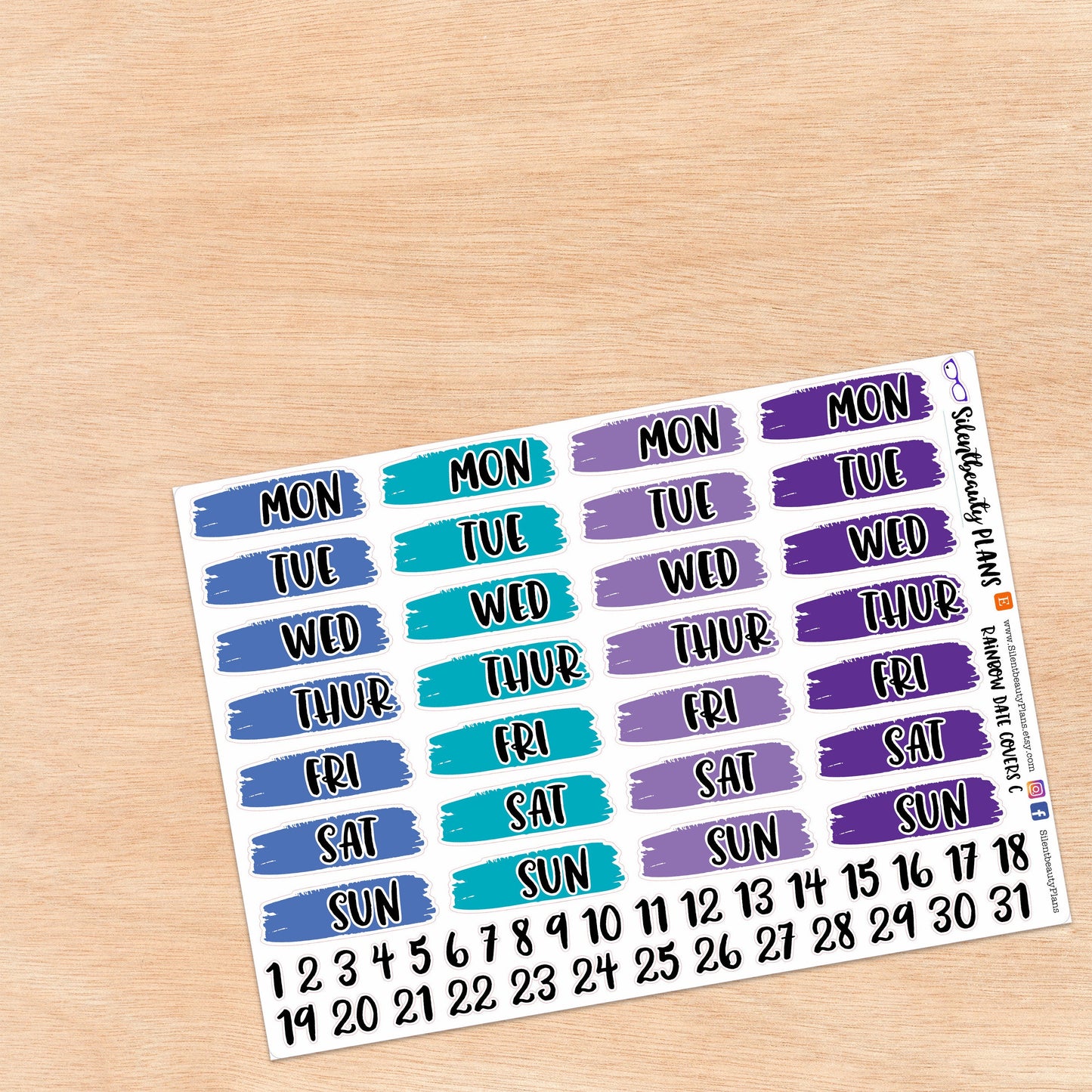 Solid Rainbow Date Covers | 4 Options
