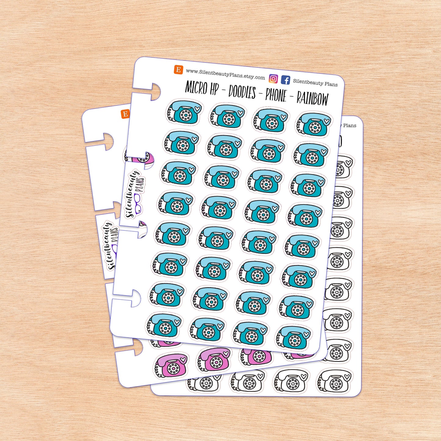 Doodle Phone - Landline | 4 Colour Options | Micro Disc