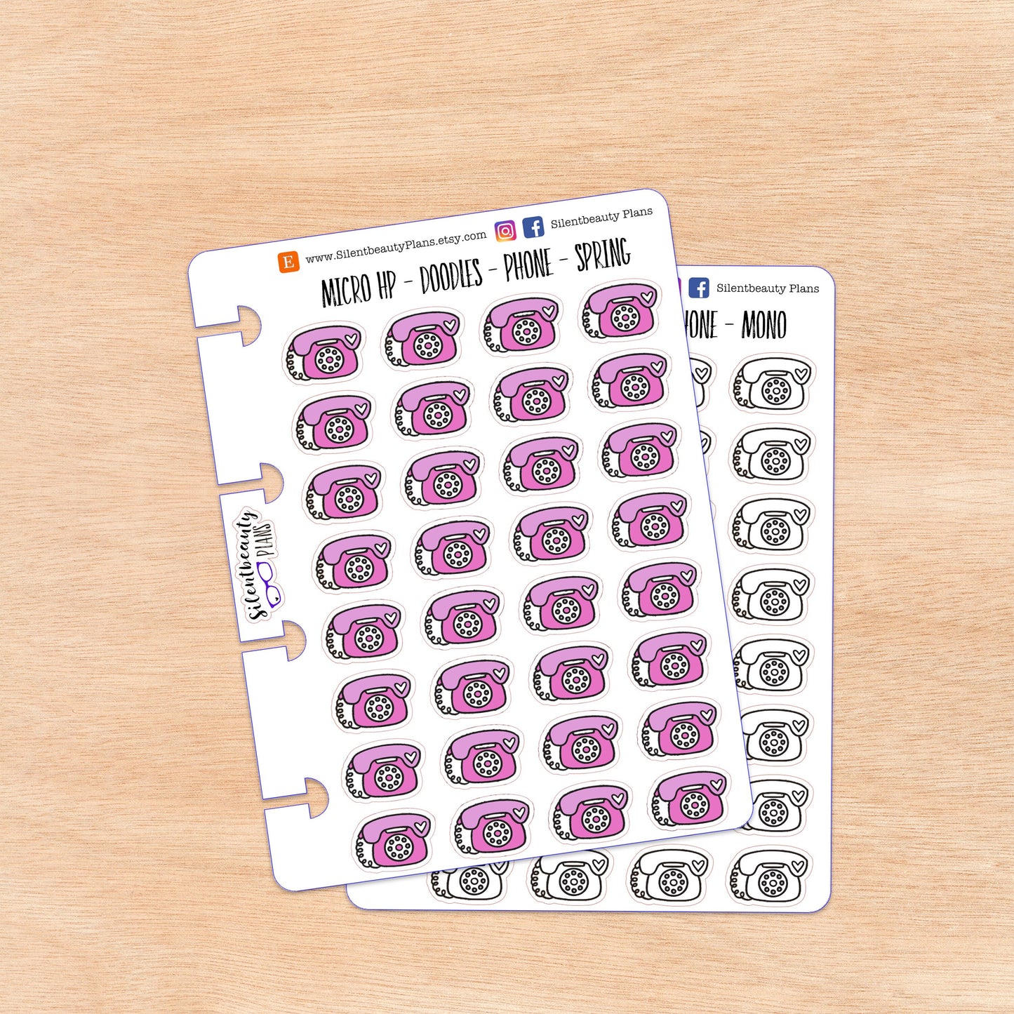 Doodle Phone - Landline | 4 Colour Options | Micro Disc