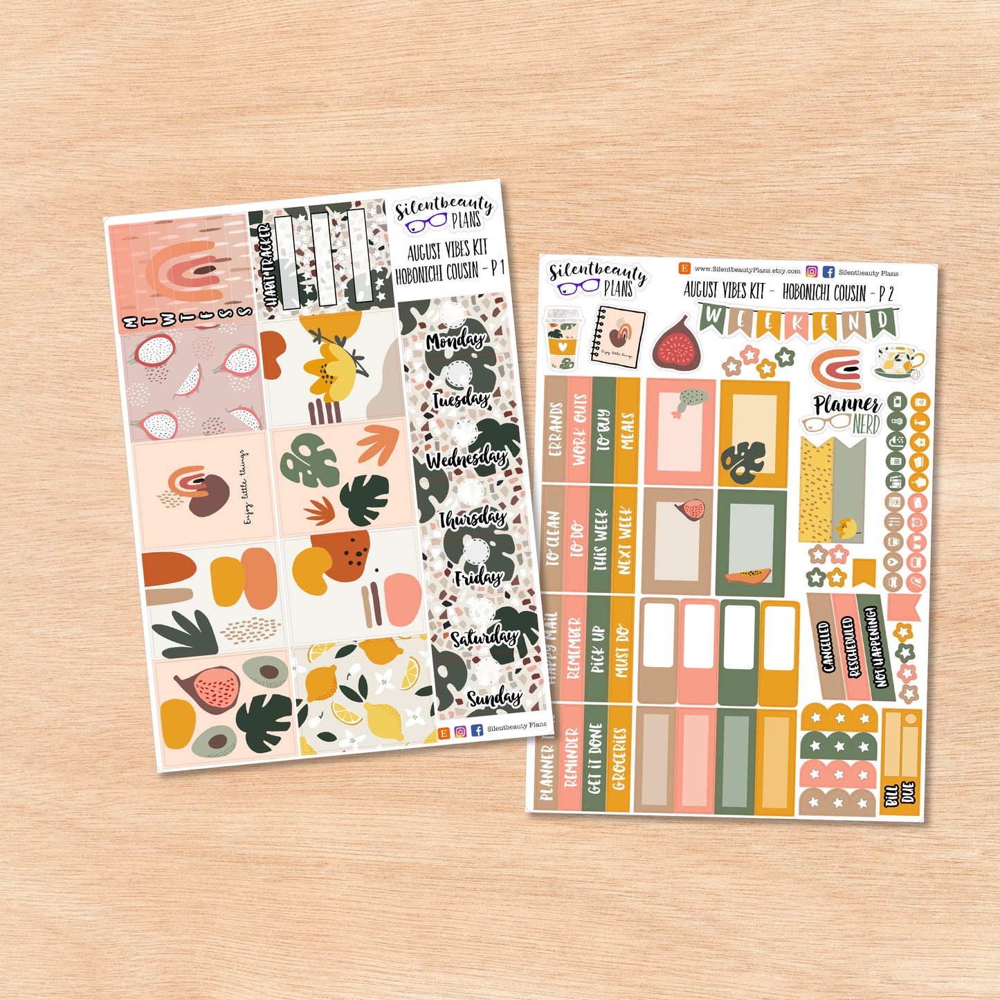 August Vibes | Hobonichi Cousin