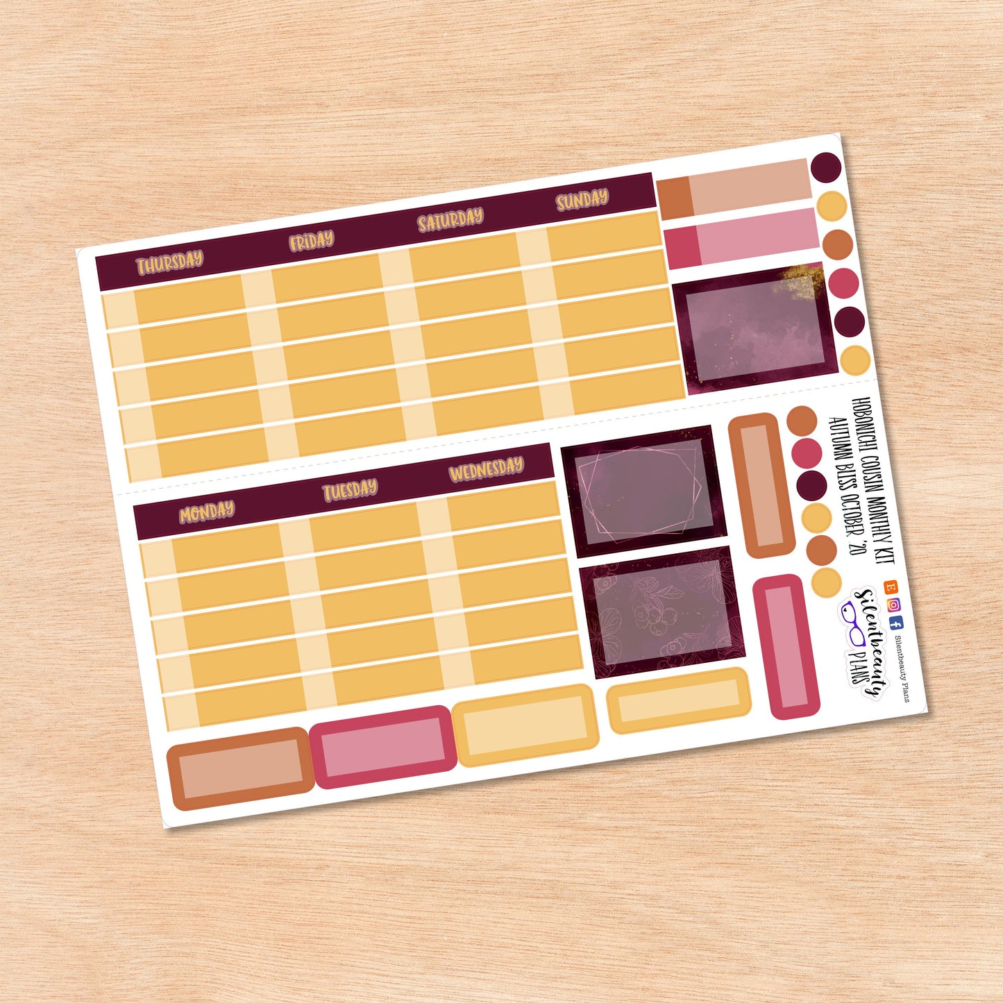 Autumn Bliss | Hobonichi Cousin | Monthly