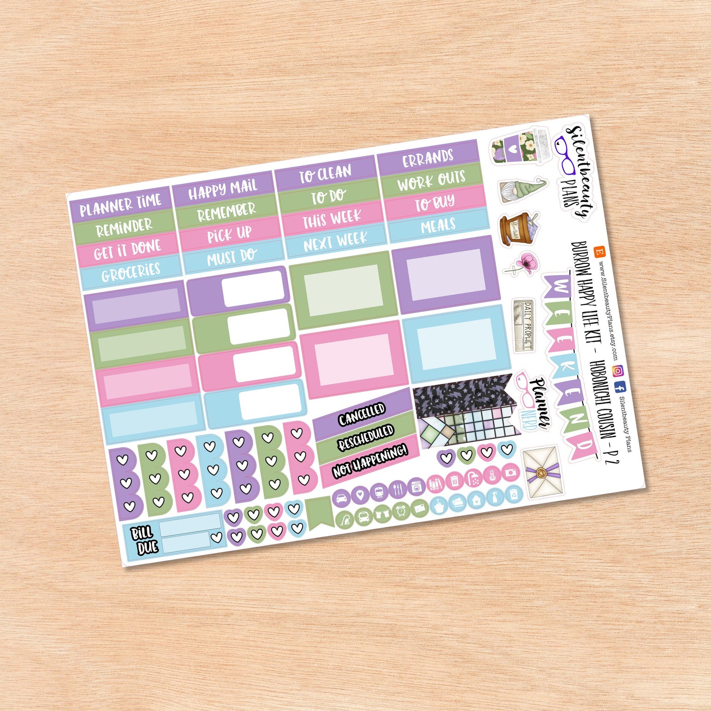 Burrow Happy Life | Hobonichi Cousin