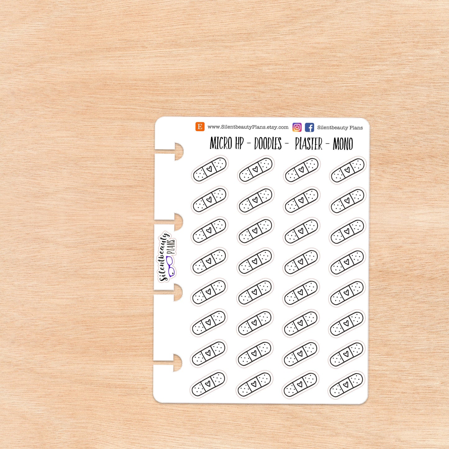 Doodle Bandage - Plaster | 4 Colour Options | Micro Disc