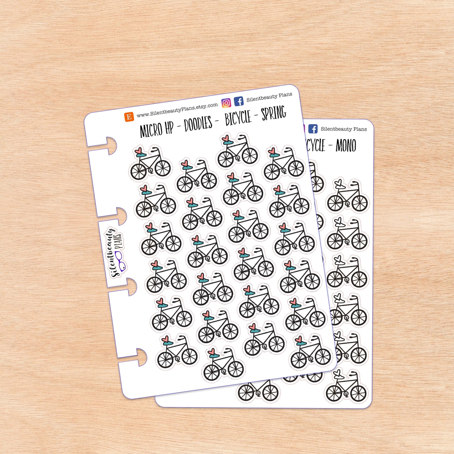 Doodle Bicycle | 4 Colour Options | Micro Disc
