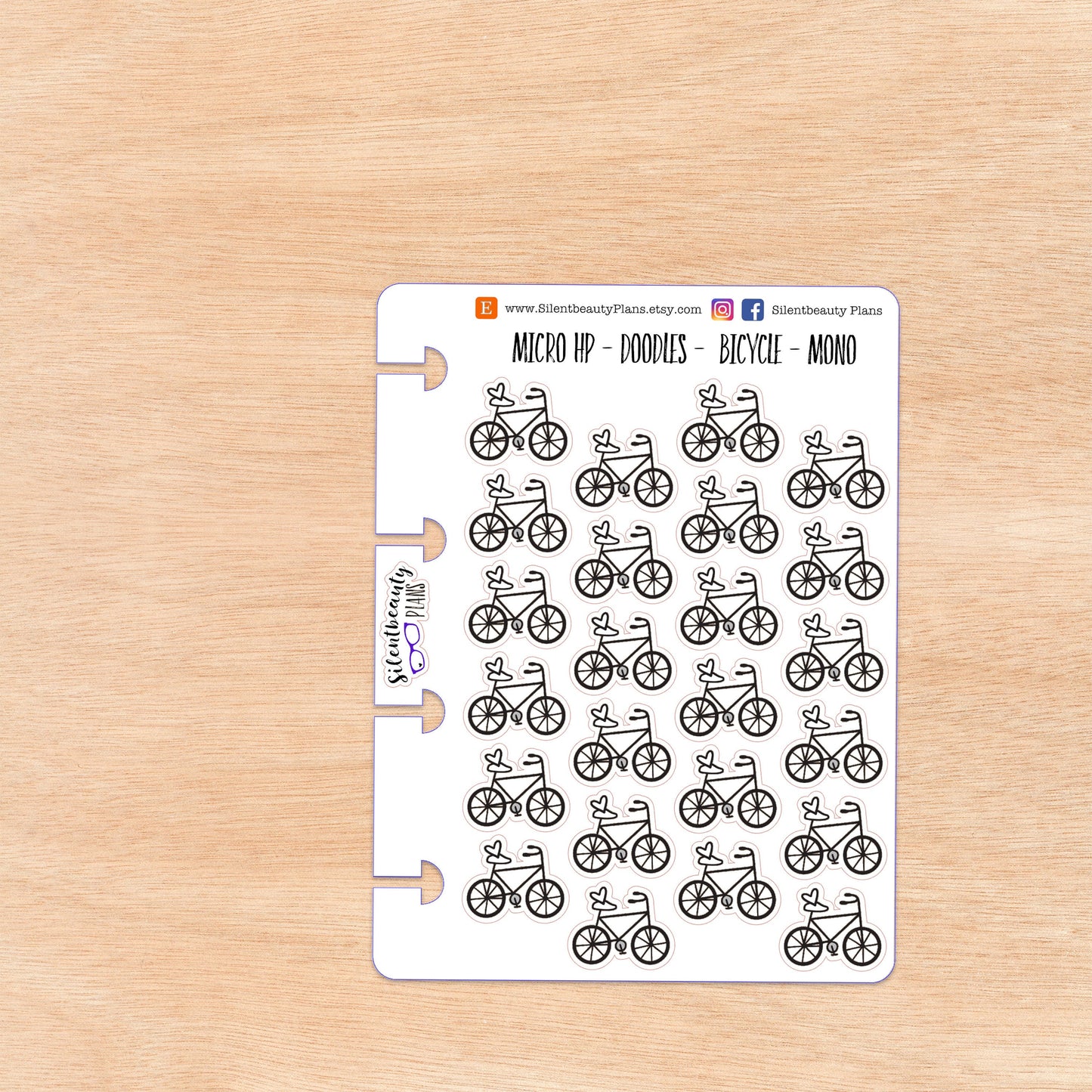 Doodle Bicycle | 4 Colour Options | Micro Disc