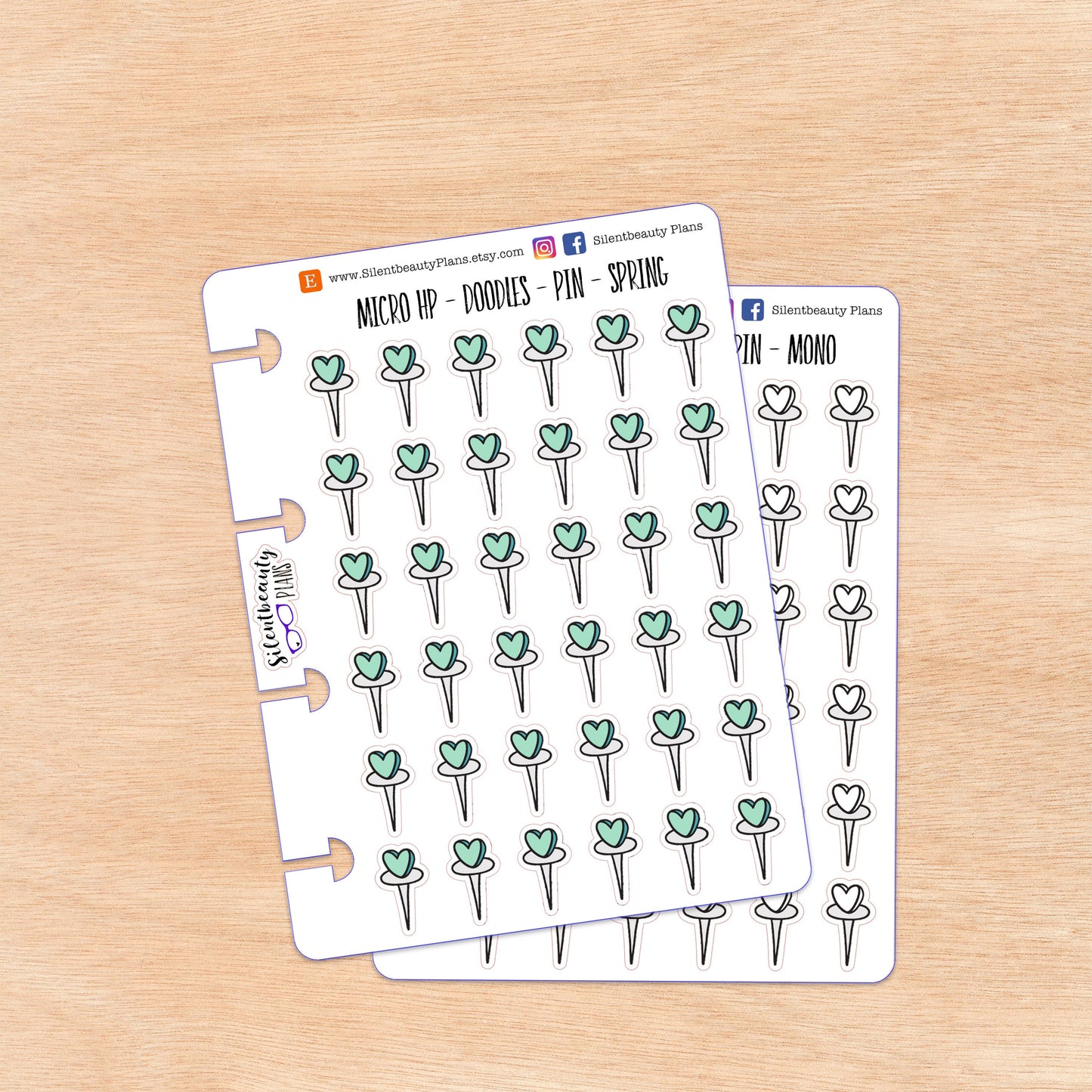 Doodle Pin | 4 Colour Options | Micro Disc