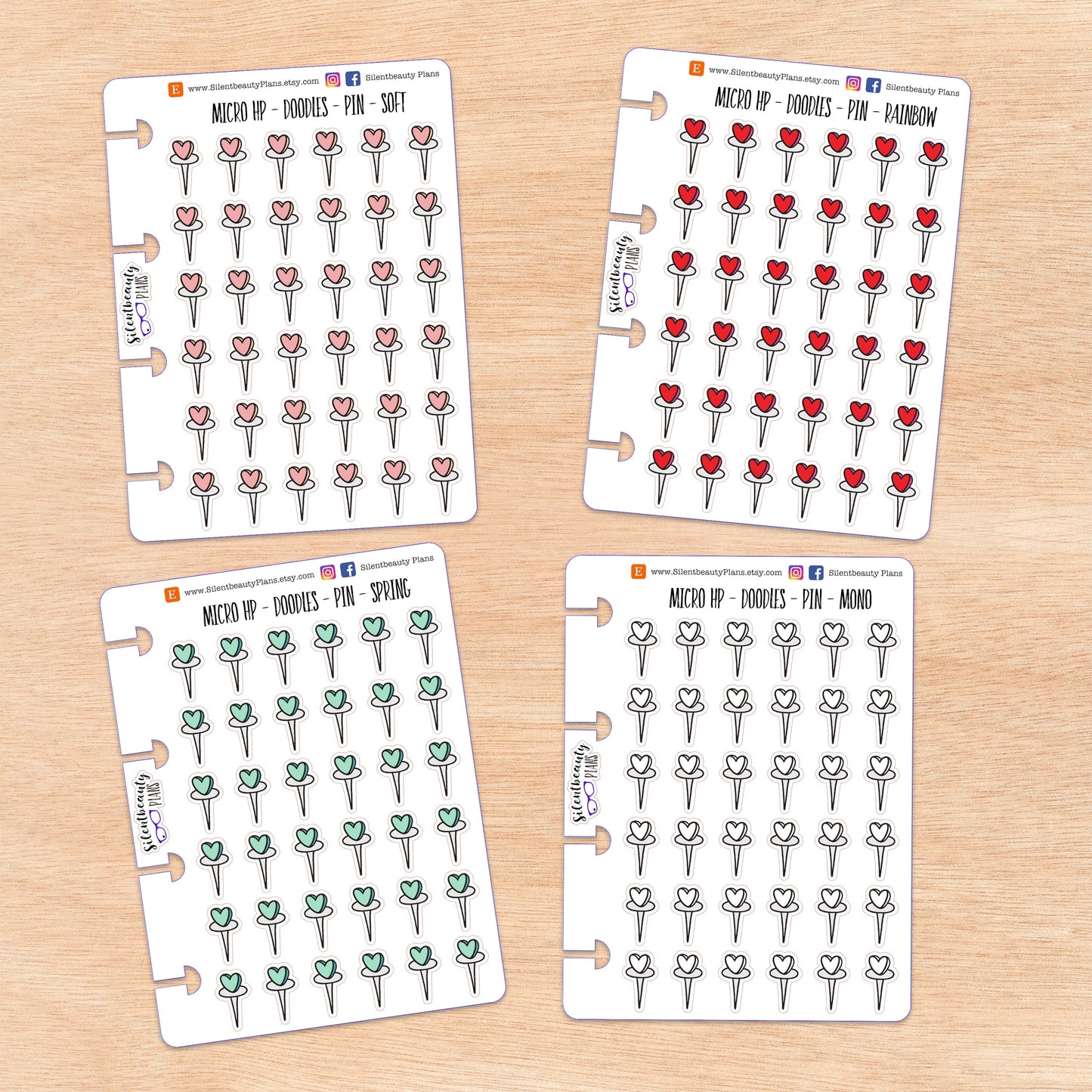 Doodle Pin | 4 Colour Options | Micro Disc