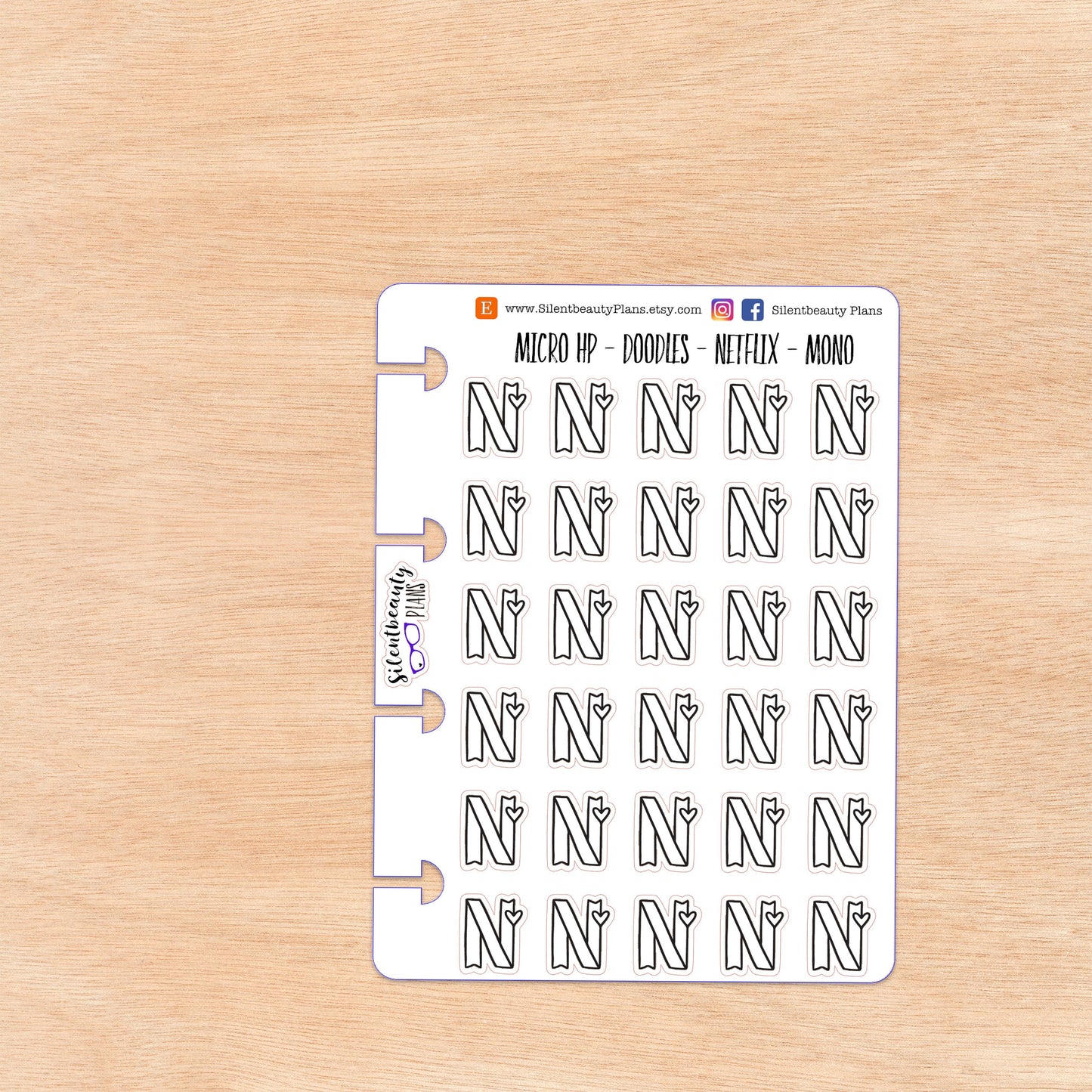 Doodle Netflix Time | 4 Colour Options | Micro Disc