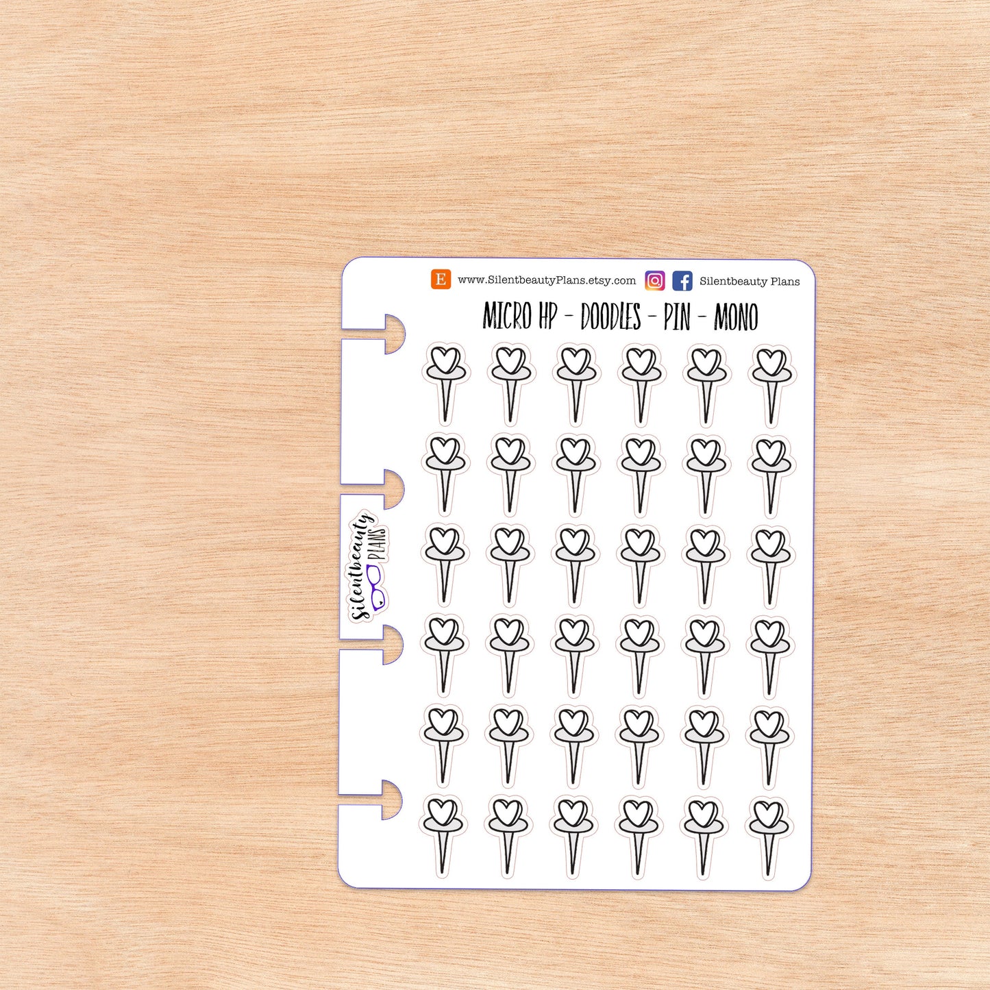 Doodle Pin | 4 Colour Options | Micro Disc