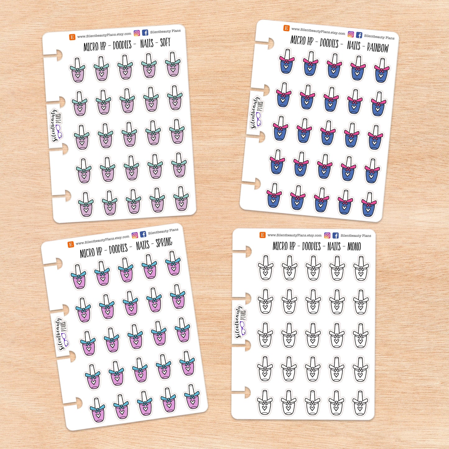 Doodle Nail Polish | 4 Colour Options | Micro Disc