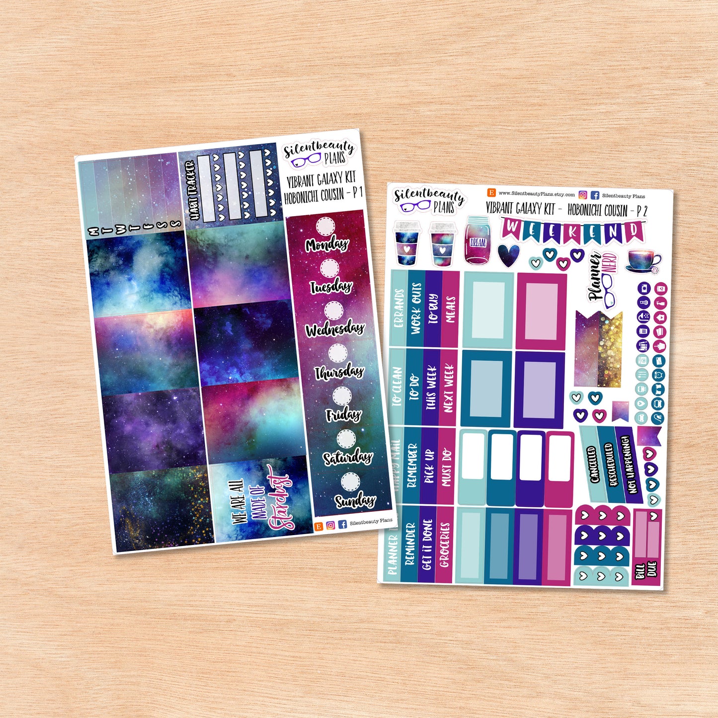 Vibrant Galaxy | Hobonichi Cousin