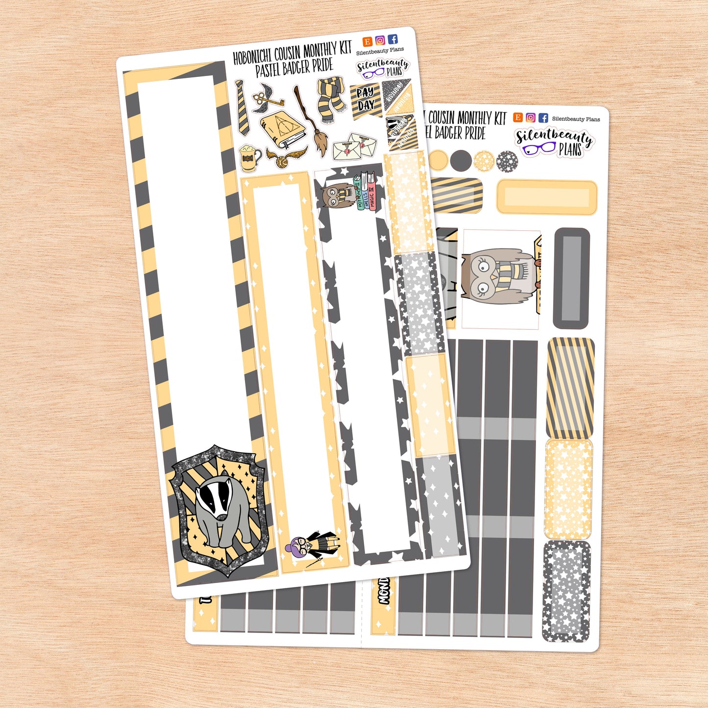 Pastel Badger Pride | Hobonichi Cousin