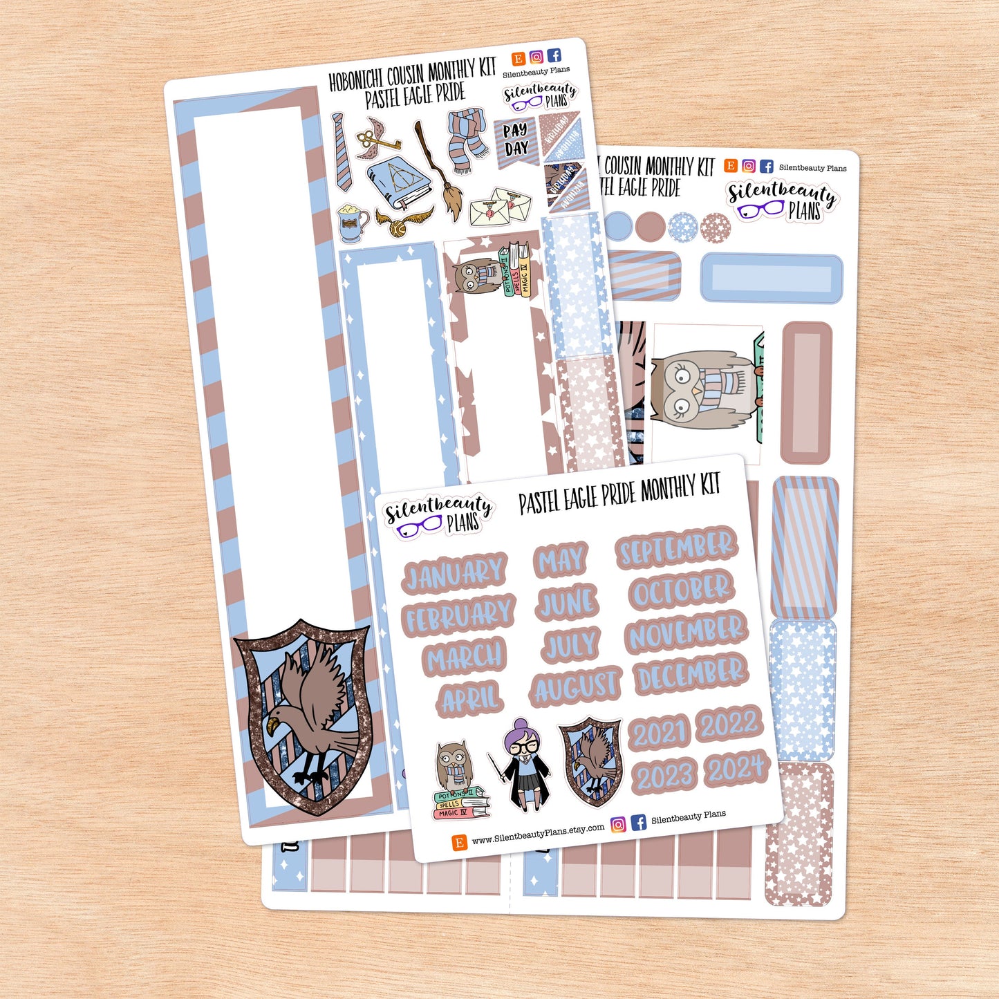 Pastel Eagle Pride | Hobonichi Cousin