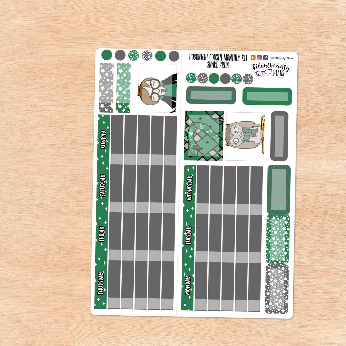 Snake Pride | Hobonichi Cousin | Monthly