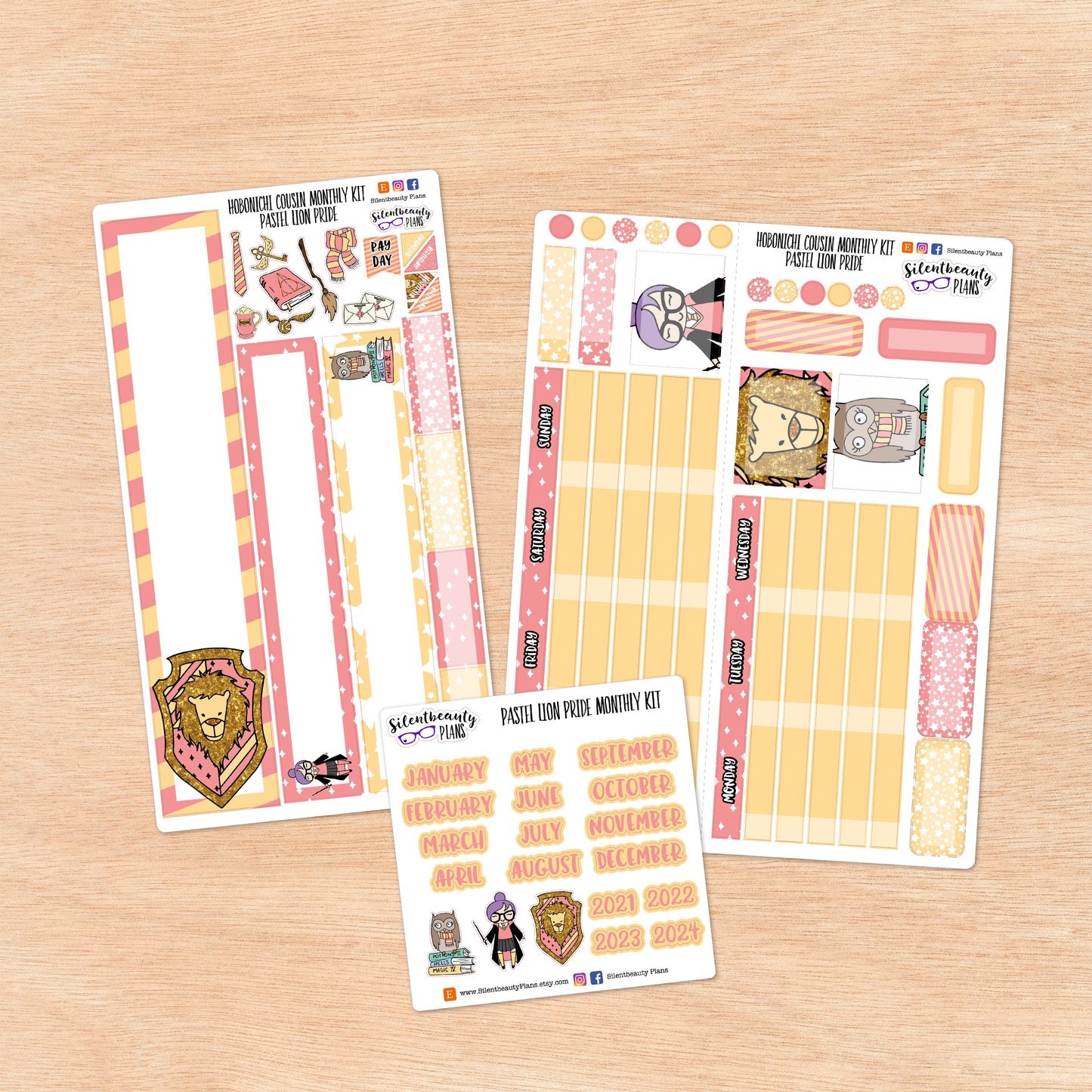 Pastel Lion Pride | Hobonichi Cousin
