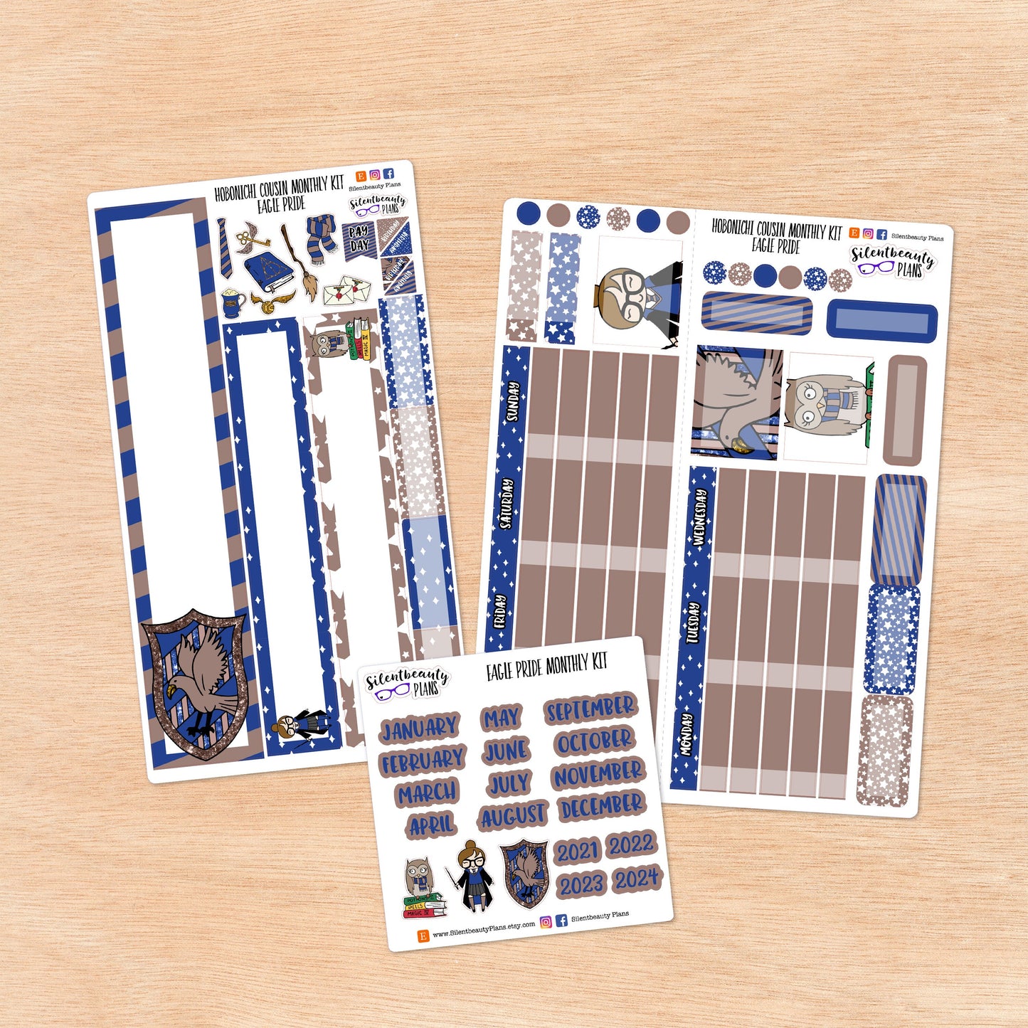 Eagle Pride | Hobonichi Cousin | Monthly