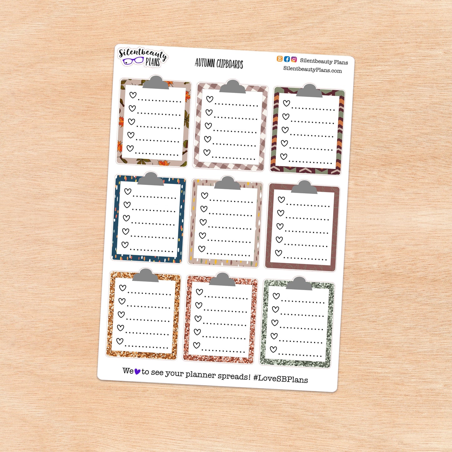 Clipboard Checklist Stickers | 5 Options