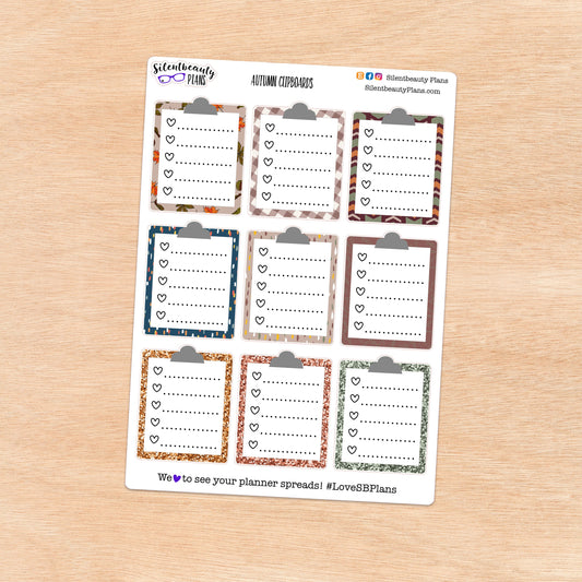 Clipboard Checklist Stickers | 5 Options