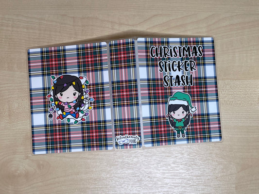 Christmas Cutie | Small Sheet Sticker Storage | Small Sticker Album | 4 x 6  Album | Silentbeauty Plans