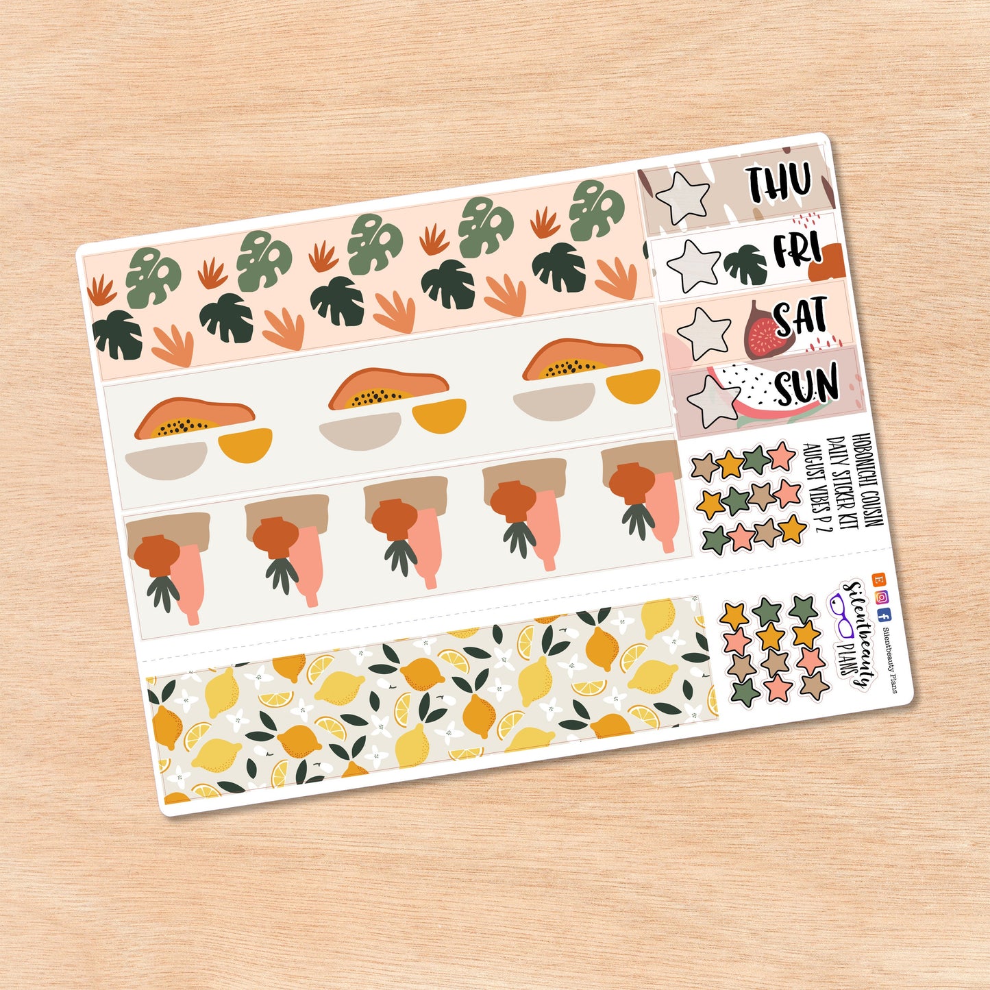 August Vibes | Hobonichi Cousin | Daily