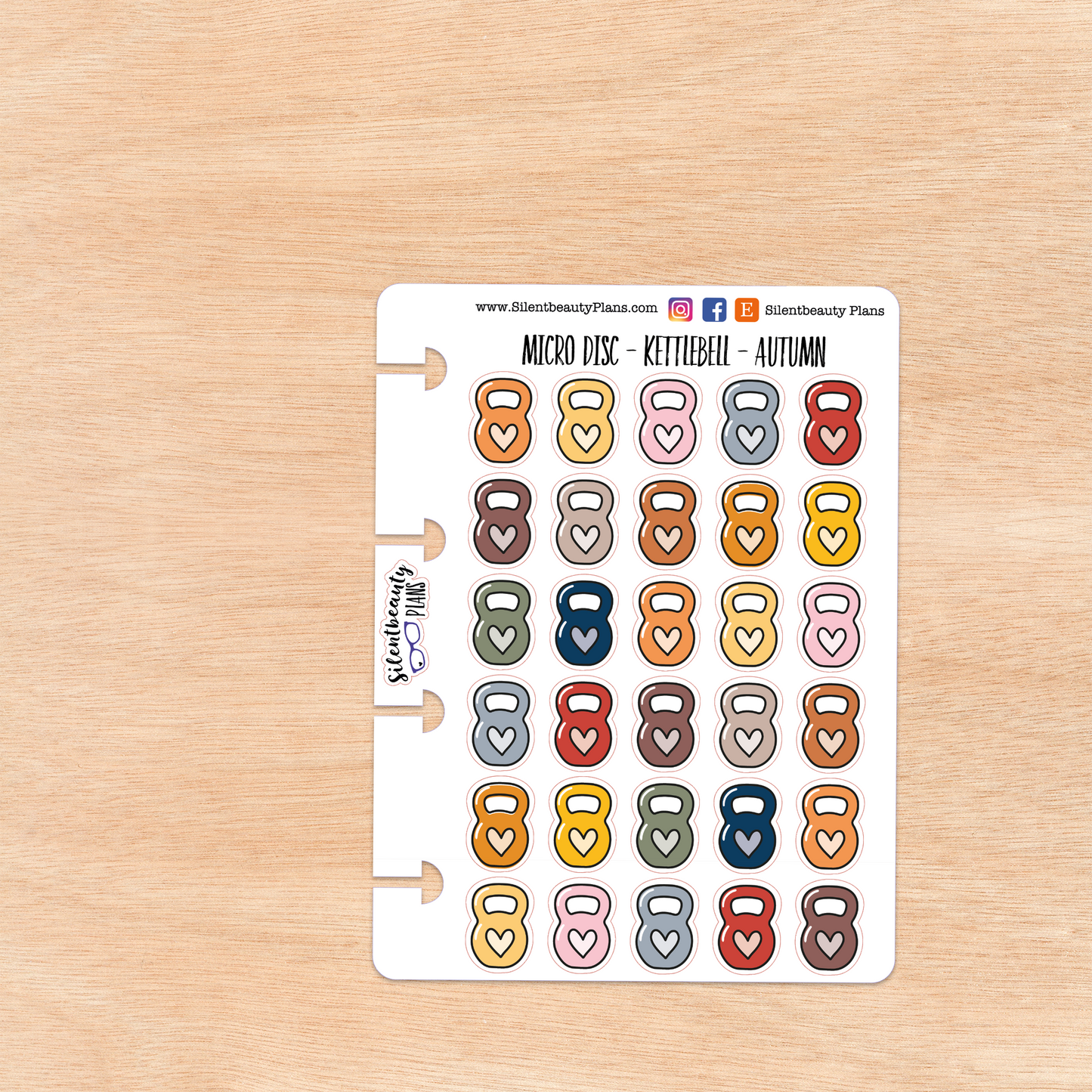 Kettlebell Icon Stickers | 2 Sizes | 4 Colour Options