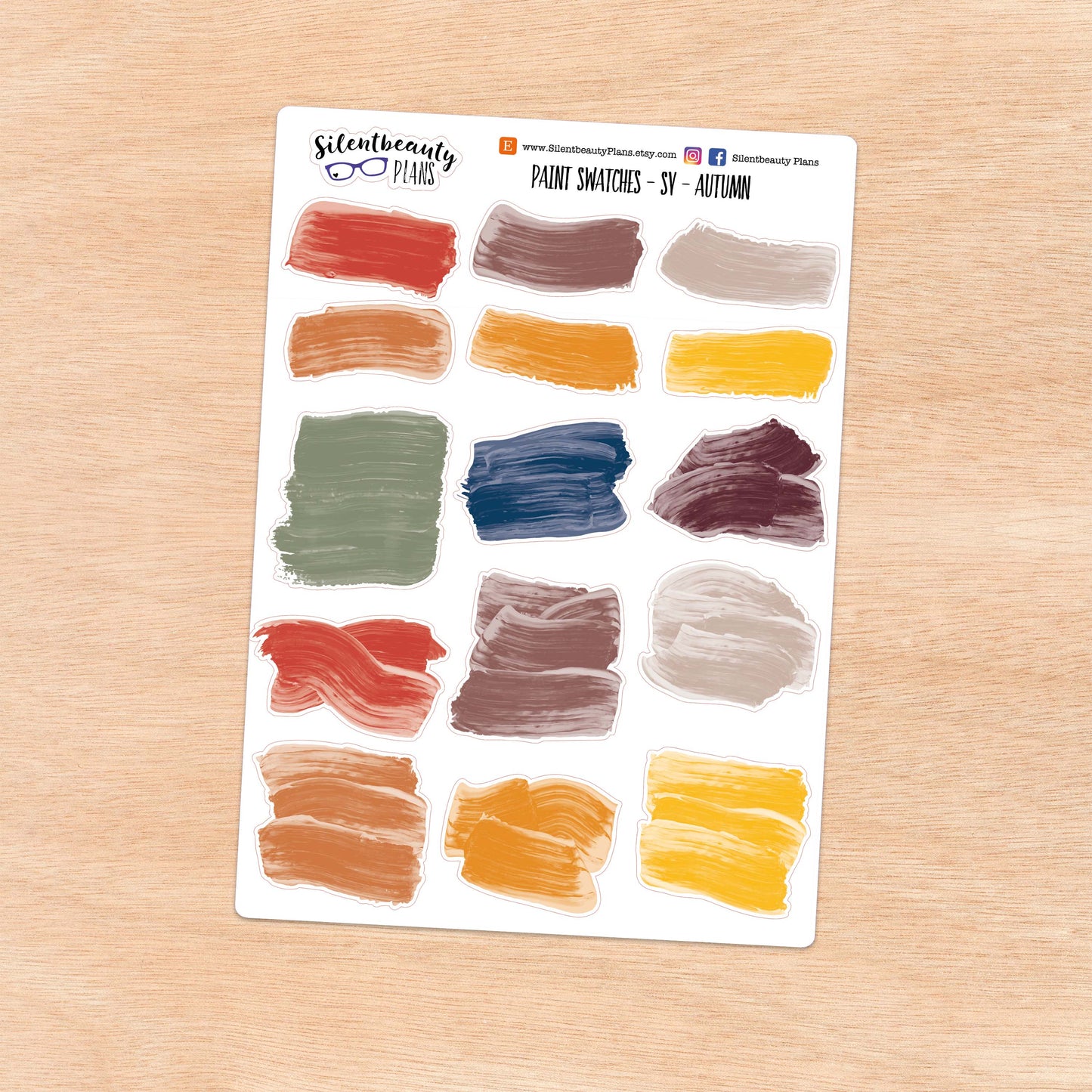 Paint Swatches | 7 Colour Options