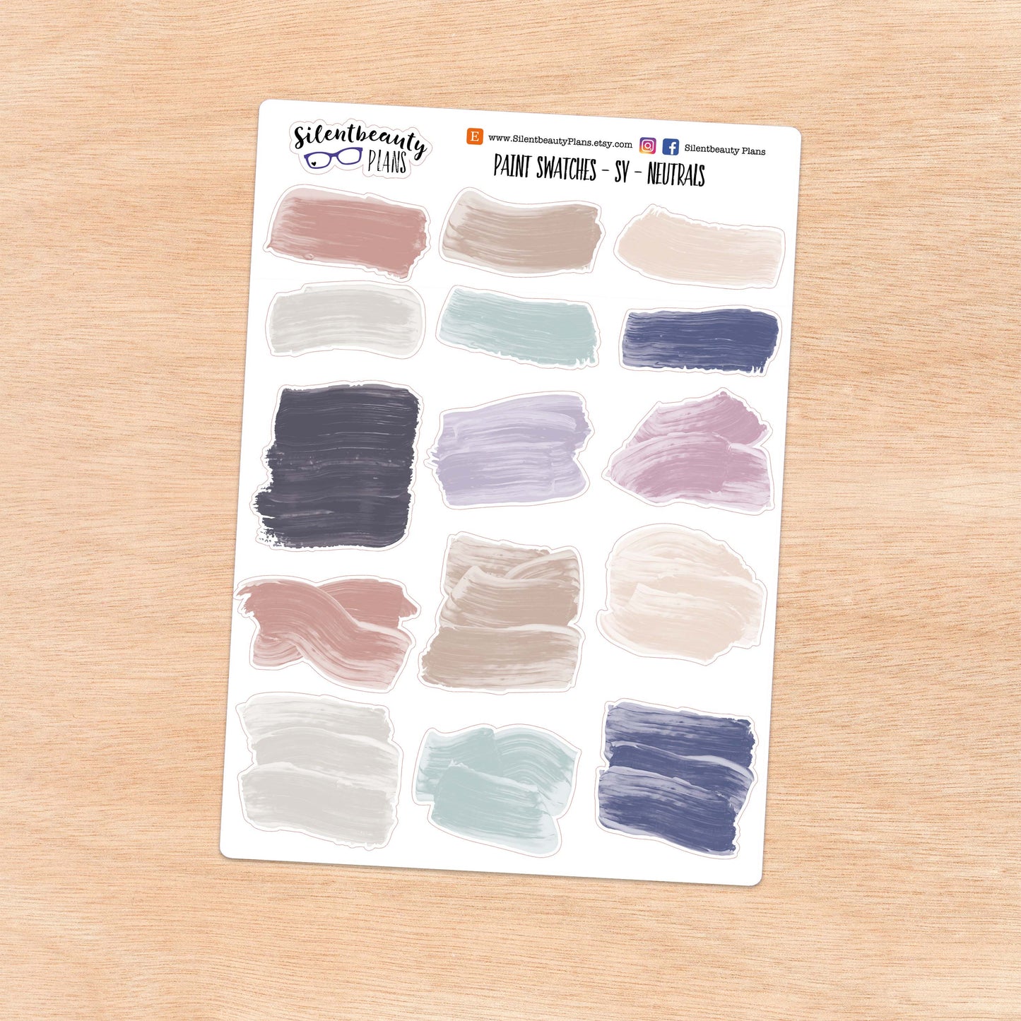 Paint Swatches | 7 Colour Options