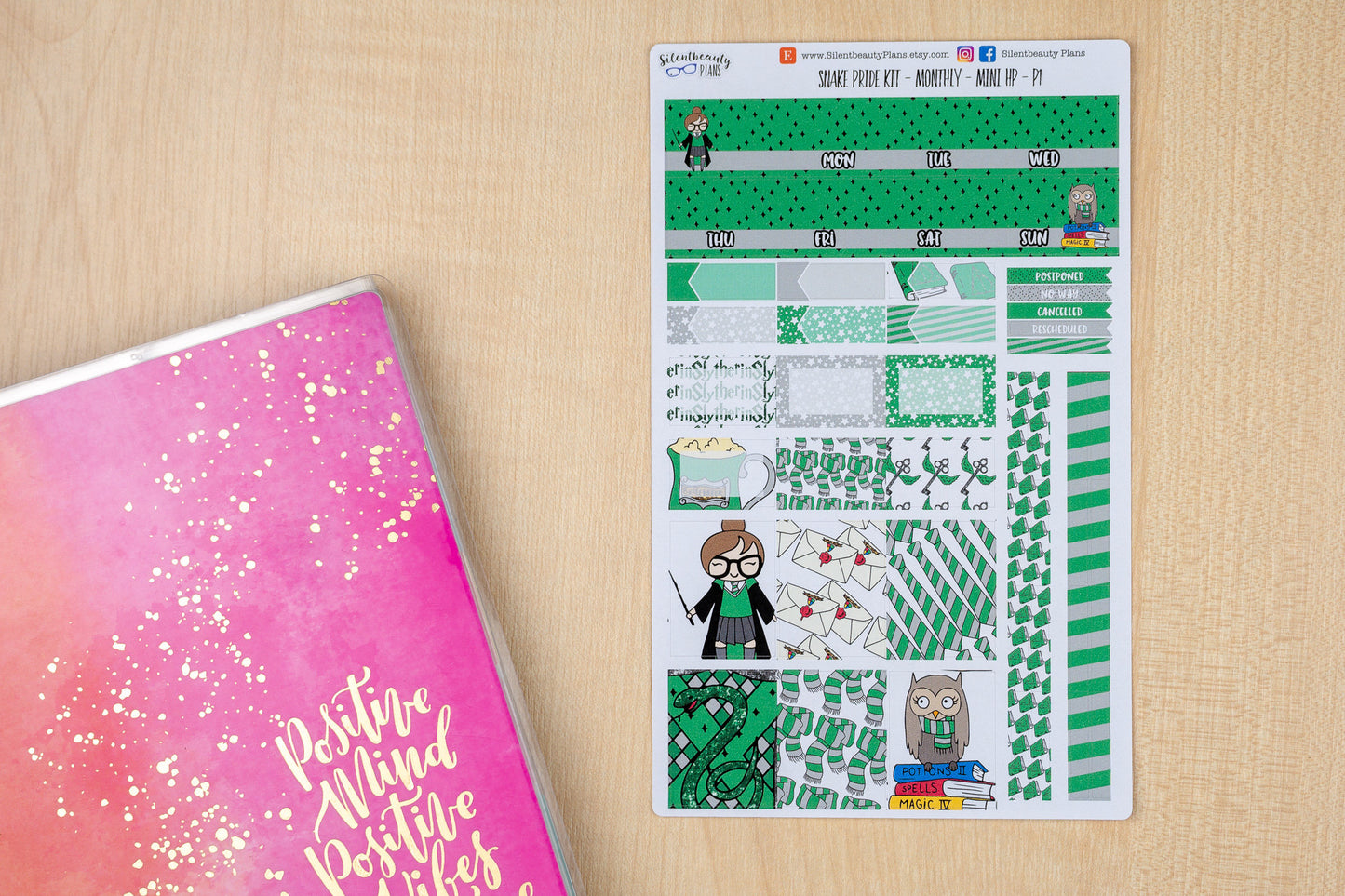 Snake Pride Monthly Kit - Mini Happy Planner | Choose your Month -  Planner Stickers, UK