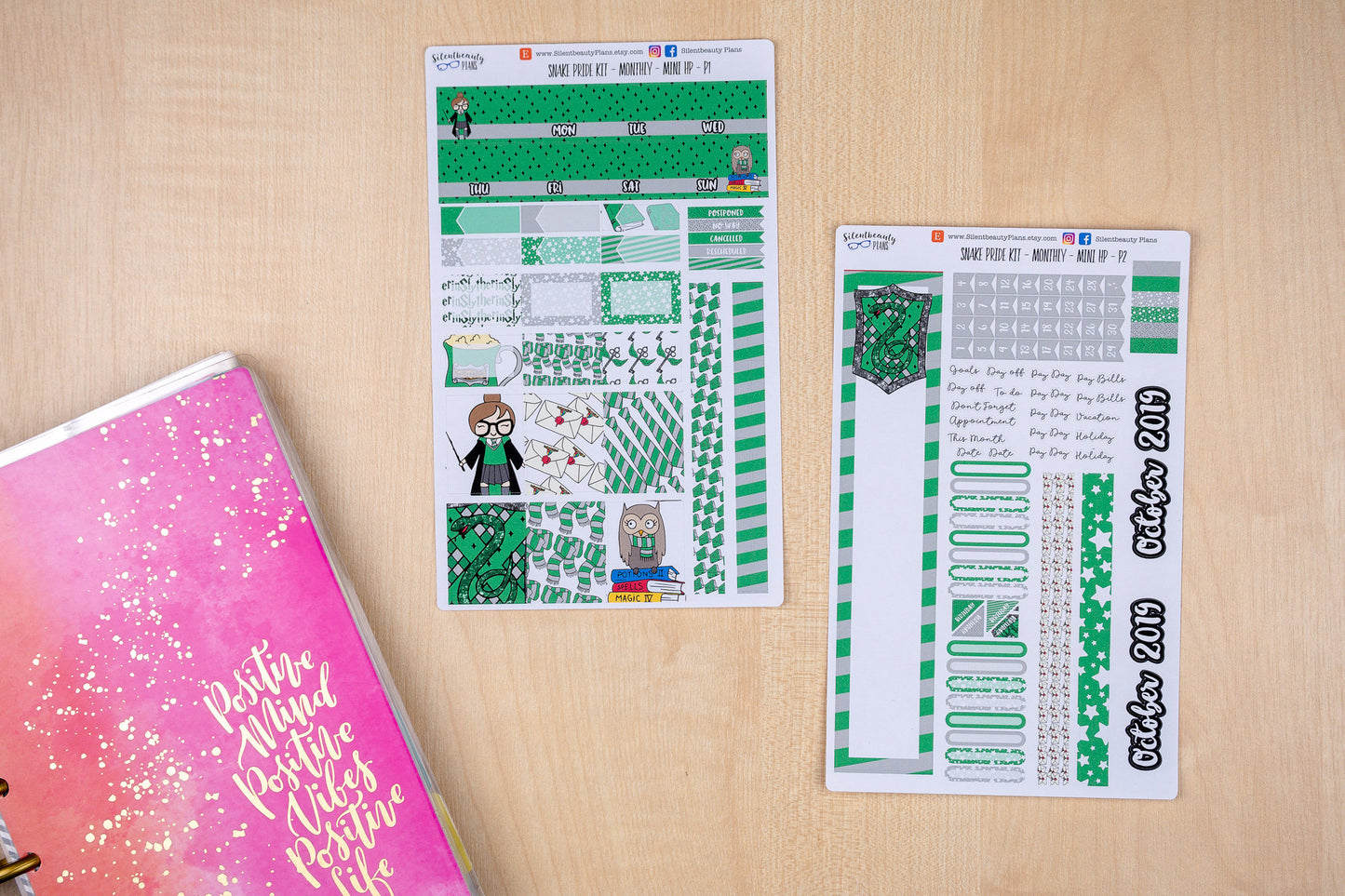 Snake Pride Monthly Kit - Mini Happy Planner | Choose your Month -  Planner Stickers, UK