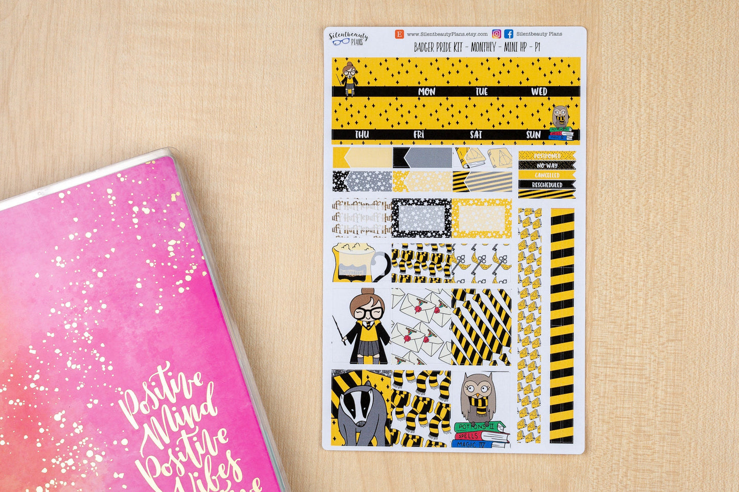 Badger Pride Monthly Kit - Mini Happy Planner | Choose your Month -  Planner Stickers, UK