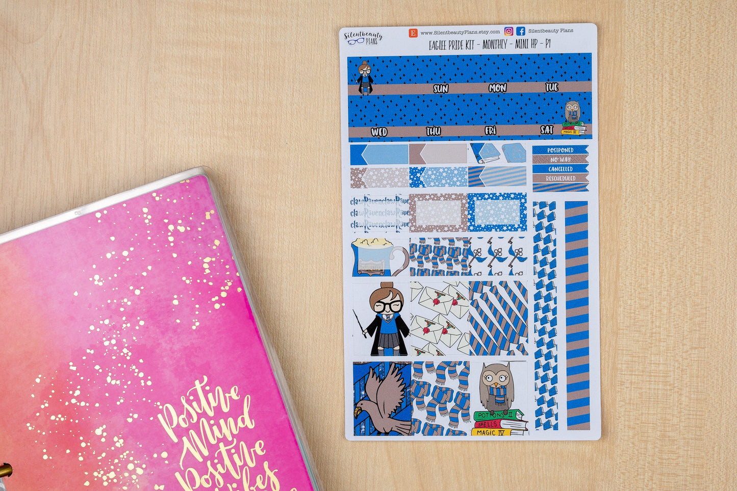 Eagle Pride Monthly Kit - Mini Happy Planner | Choose your Month -  Planner Stickers, UK