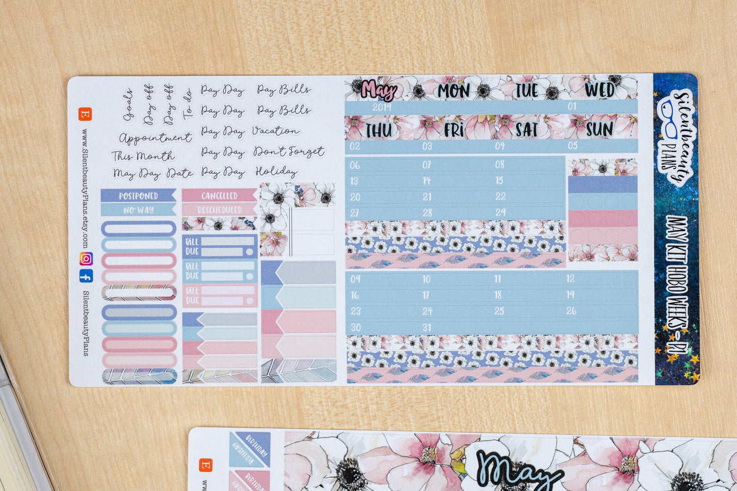 Blush Bloom | Hobonichi Weeks | Monthly