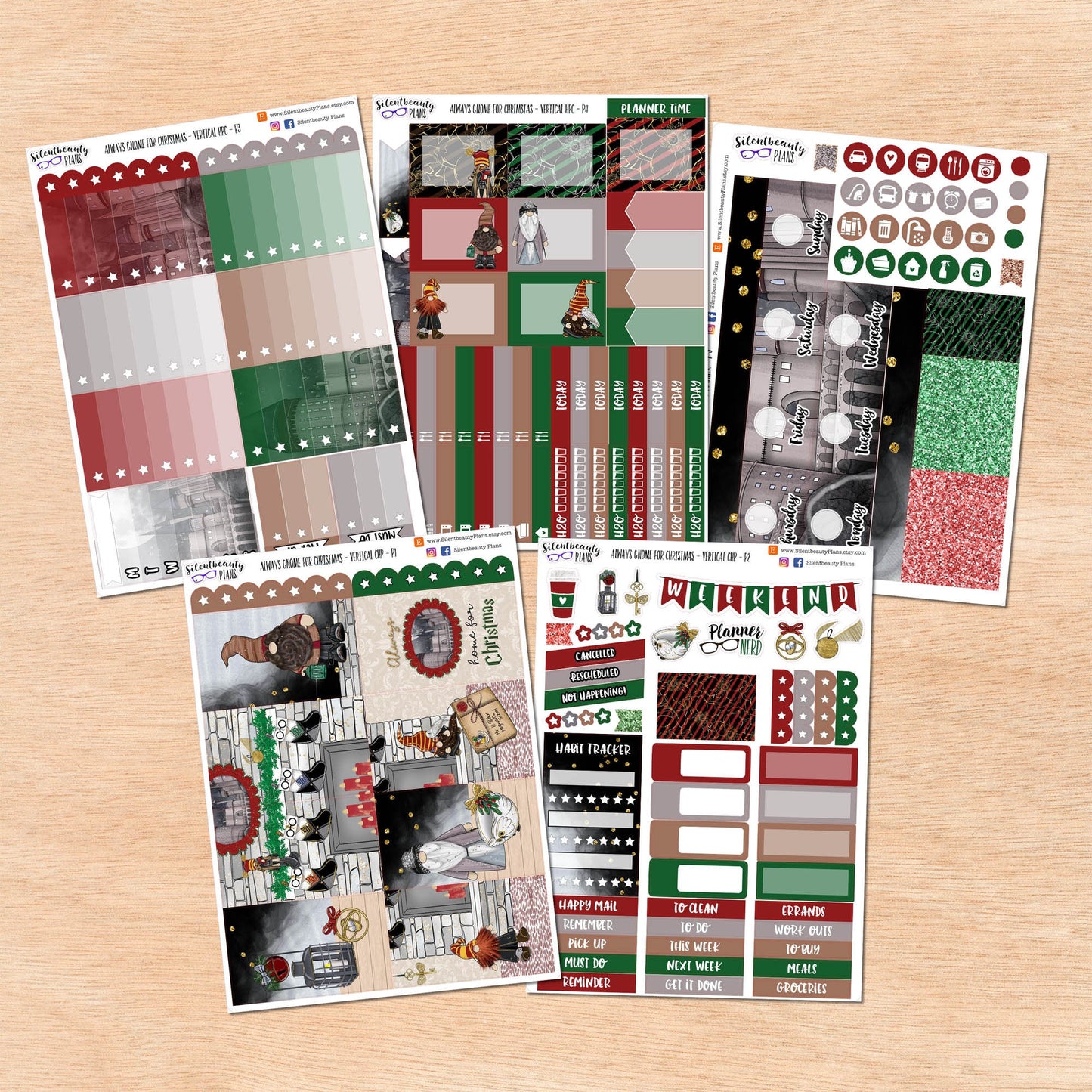 Always Gnome for Christmas - Weekly Sticker Kit