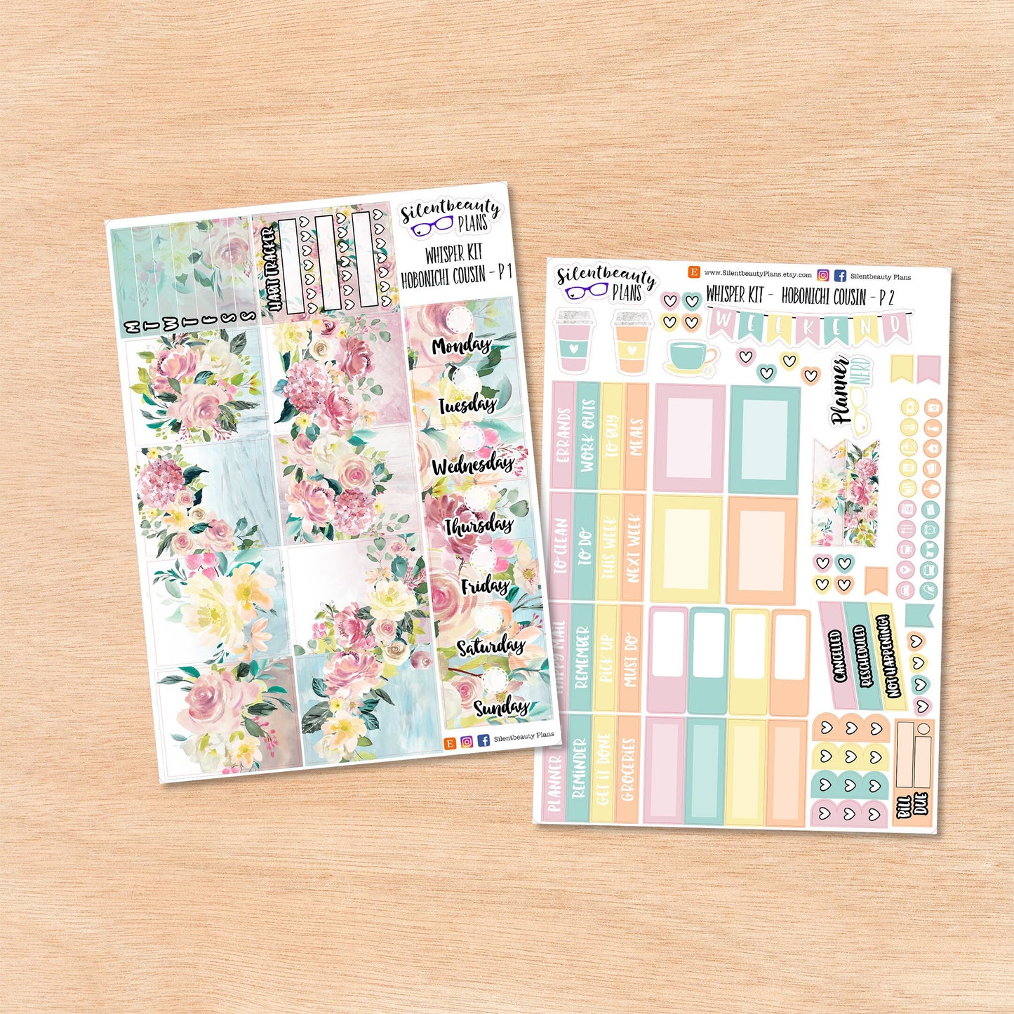 Whisper Floral | Hobonichi Cousin