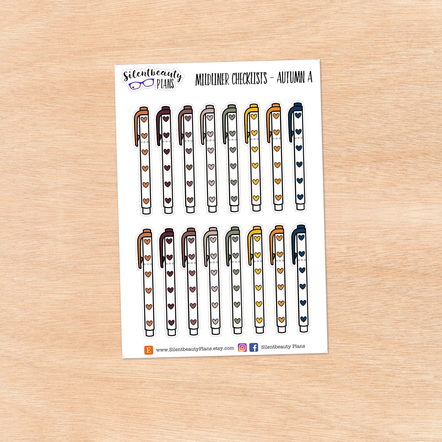 Mildliner Checklist Stickers | 10 Options