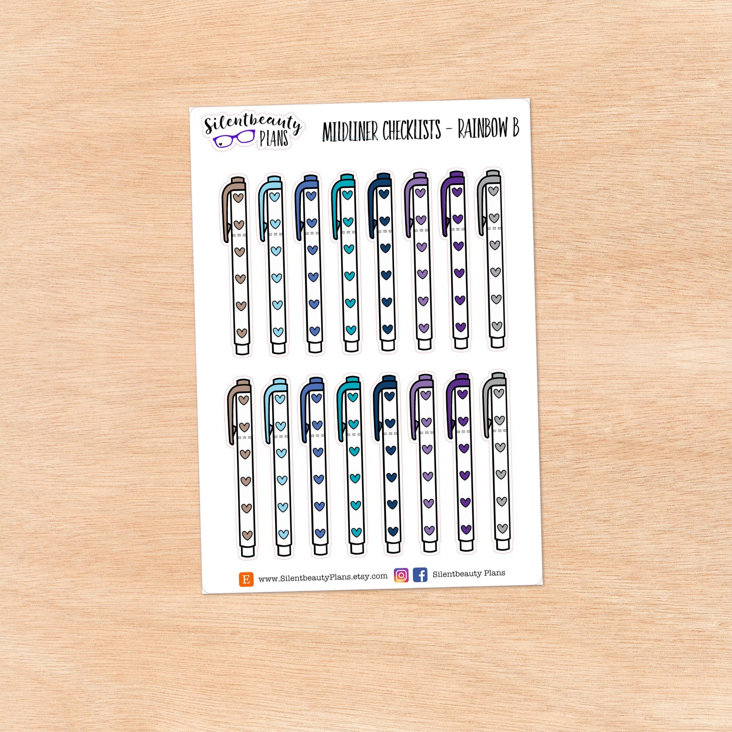 Mildliner Checklist Stickers | 10 Options