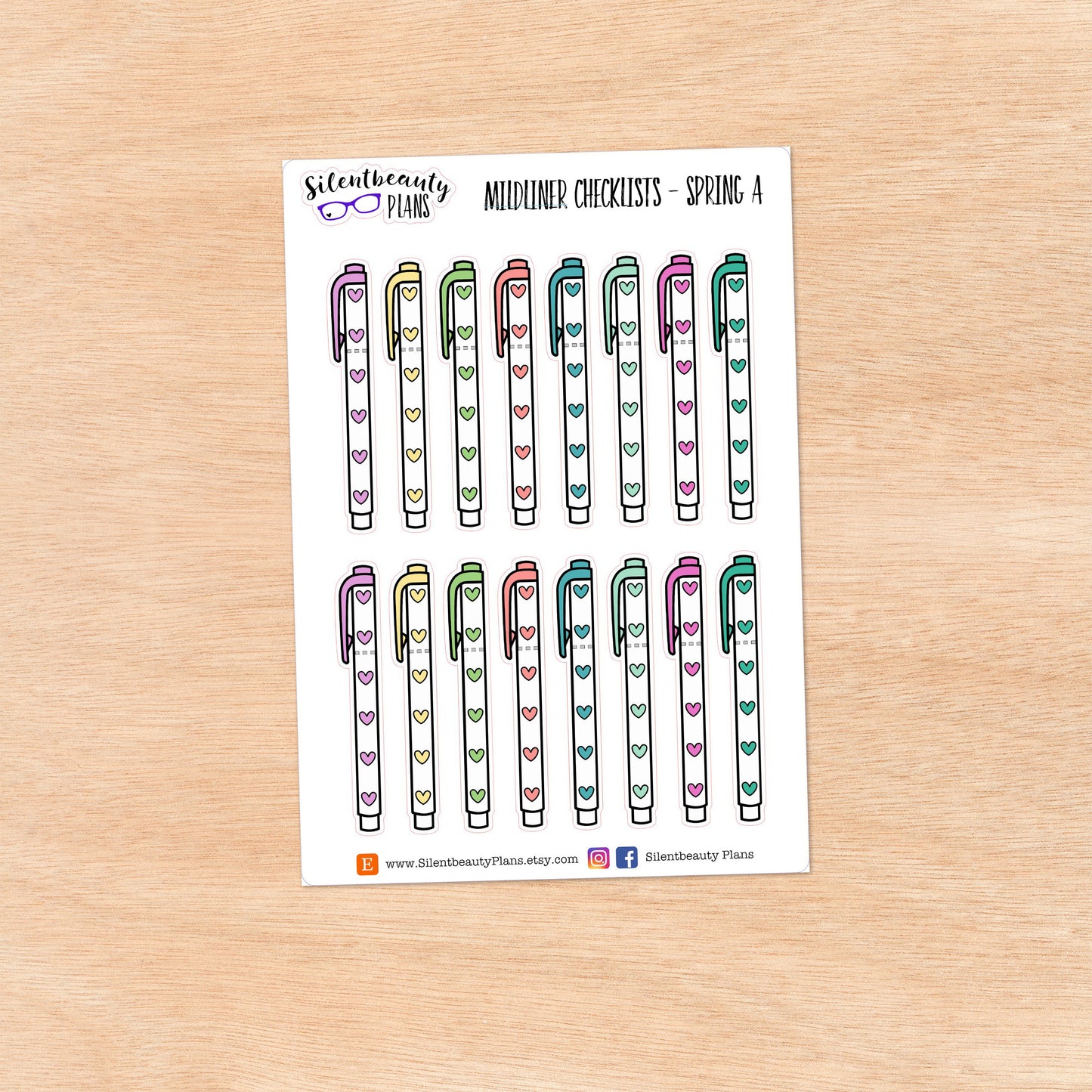 Mildliner Checklist Stickers | 10 Options