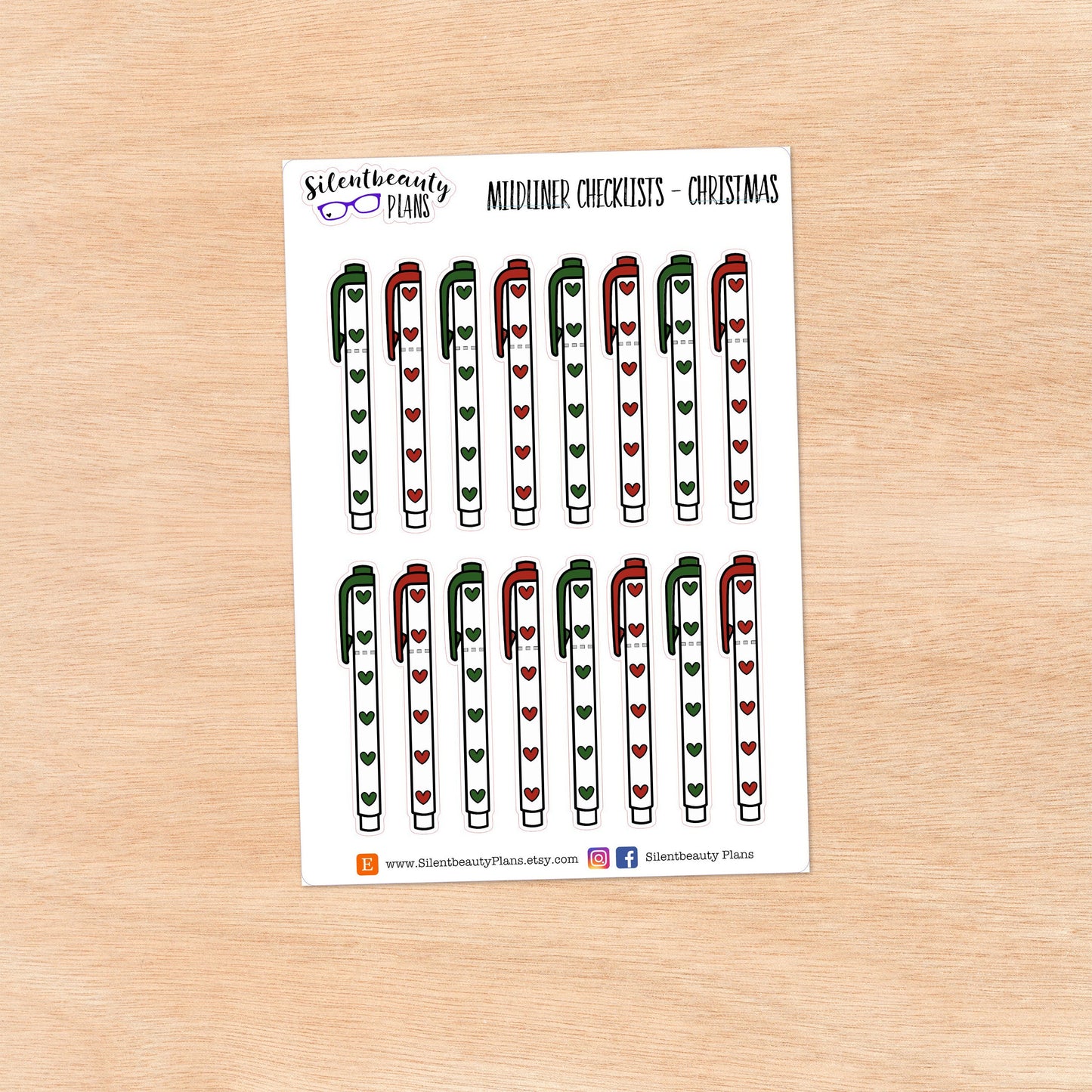 Mildliner Checklist Stickers | 10 Options