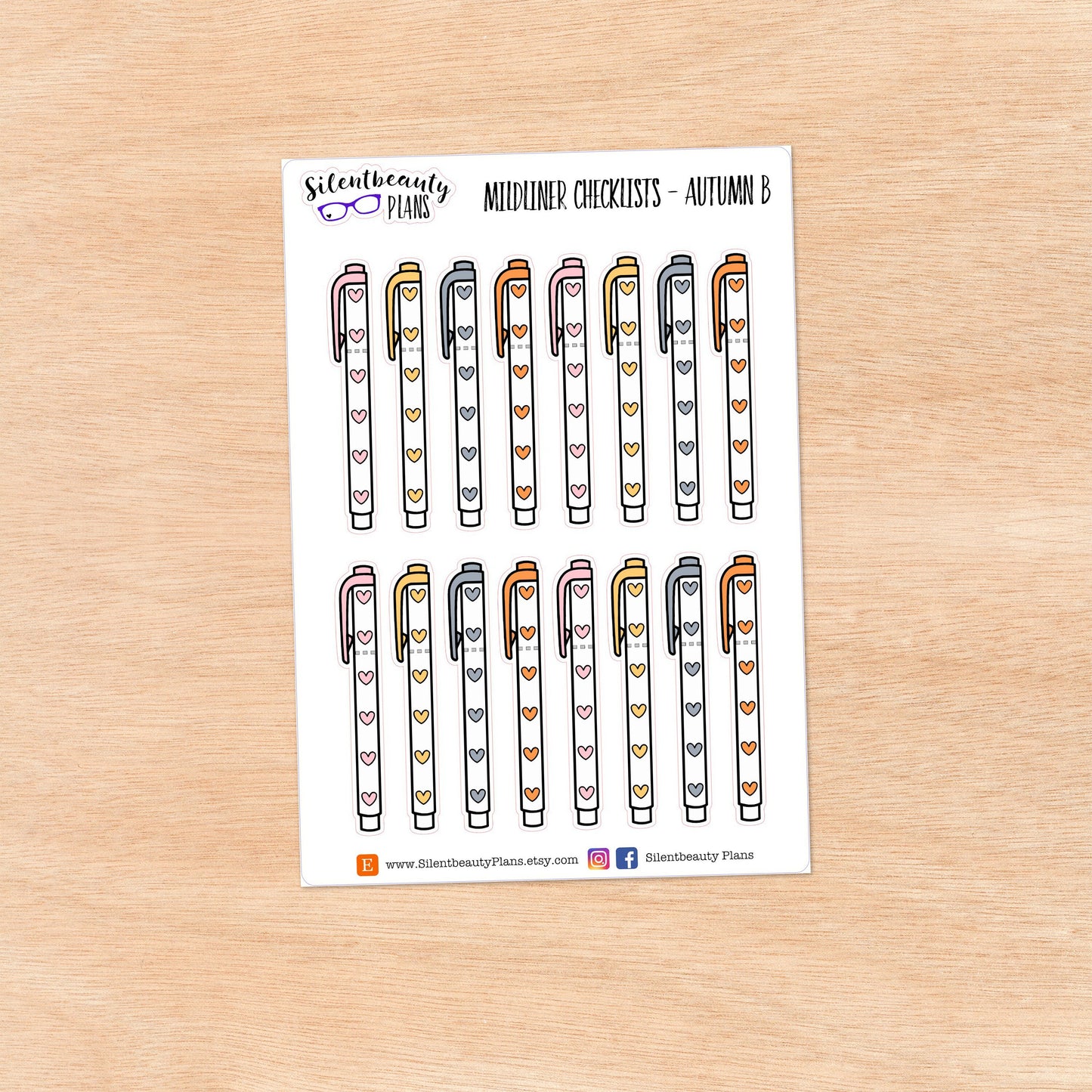 Mildliner Checklist Stickers | 10 Options