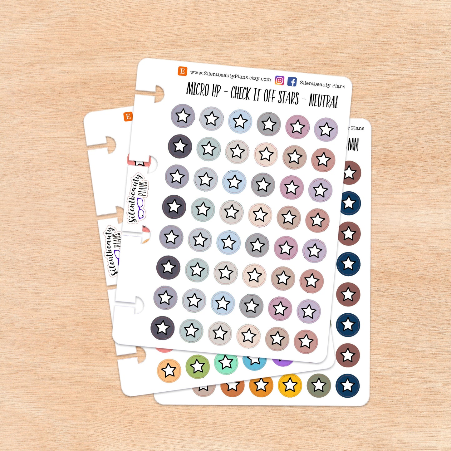 Star Check it Off Stickers | 4 Options | Micro Disc