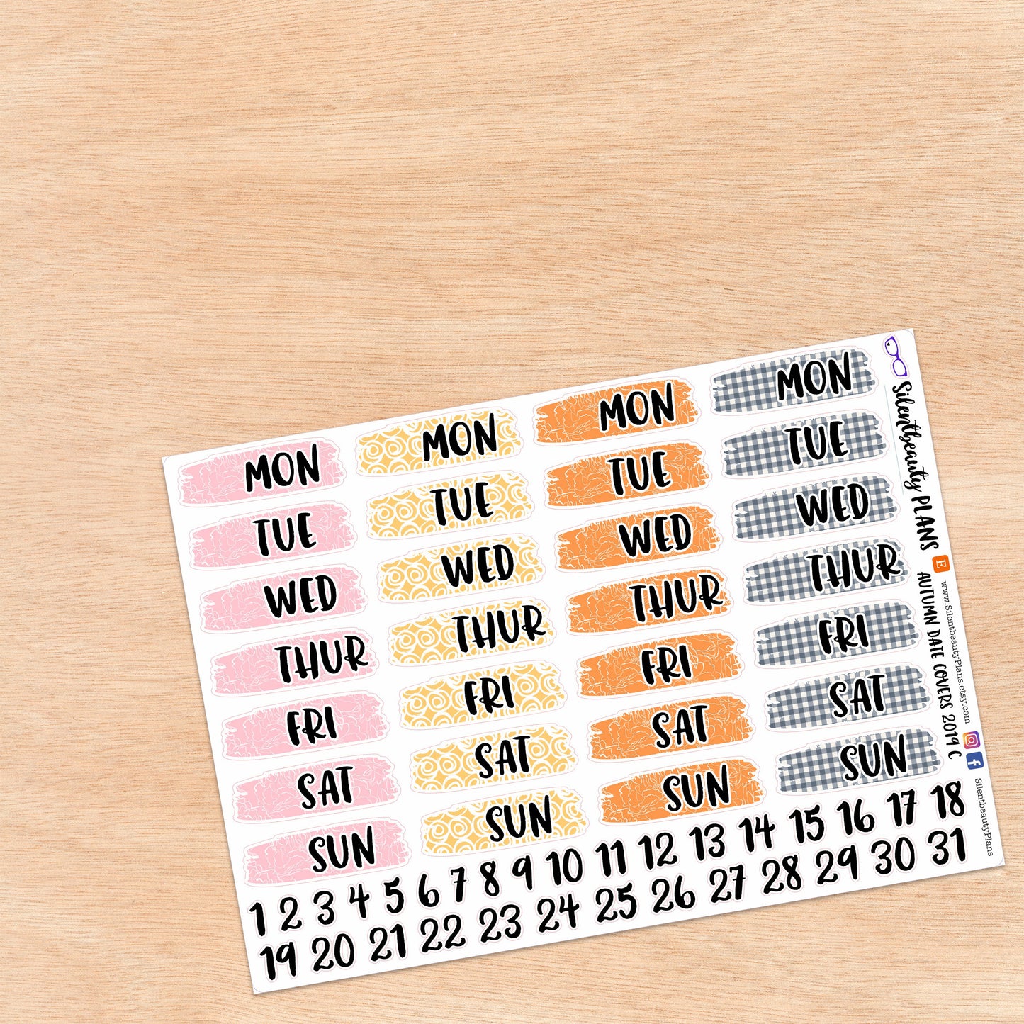 Patterned Date Covers | 6 Options