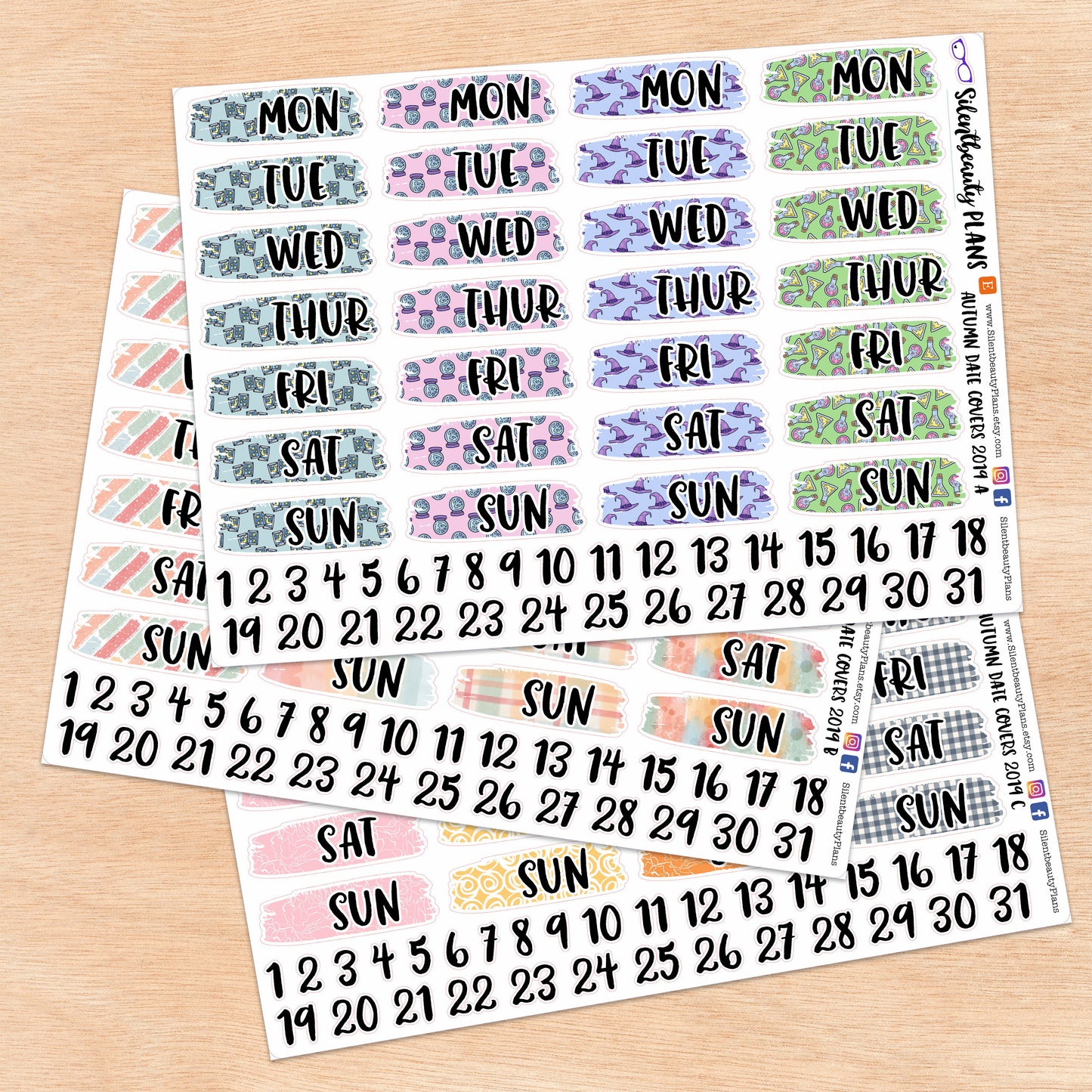 Patterned Date Covers | 6 Options